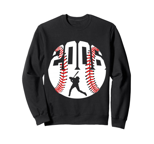 2006 Baseball 20Th Birthday Sweatshirt - Graphic Print Men Women - T-Shirt, Sweatshirt, Hoodie