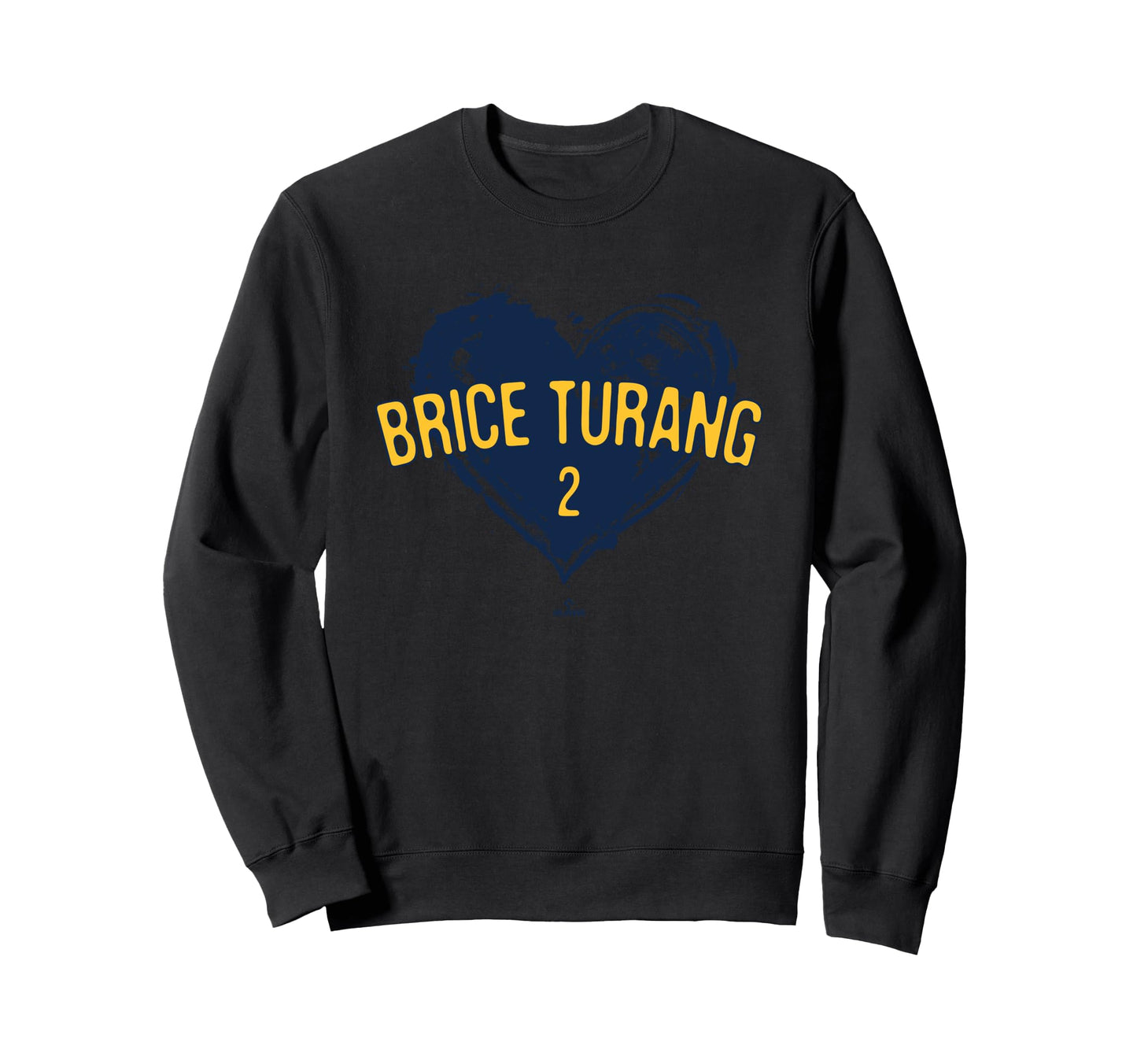 Distressed Heart Brice Turang Sweatshirt - Streetwear Style Unisex - T-Shirt, Sweatshirt, Hoodie