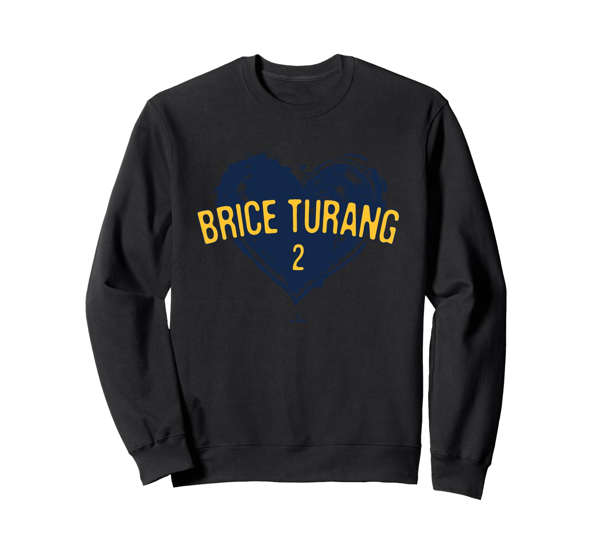 Distressed Heart Brice Turang Sweatshirt - Streetwear Style Unisex - T-Shirt, Sweatshirt, Hoodie