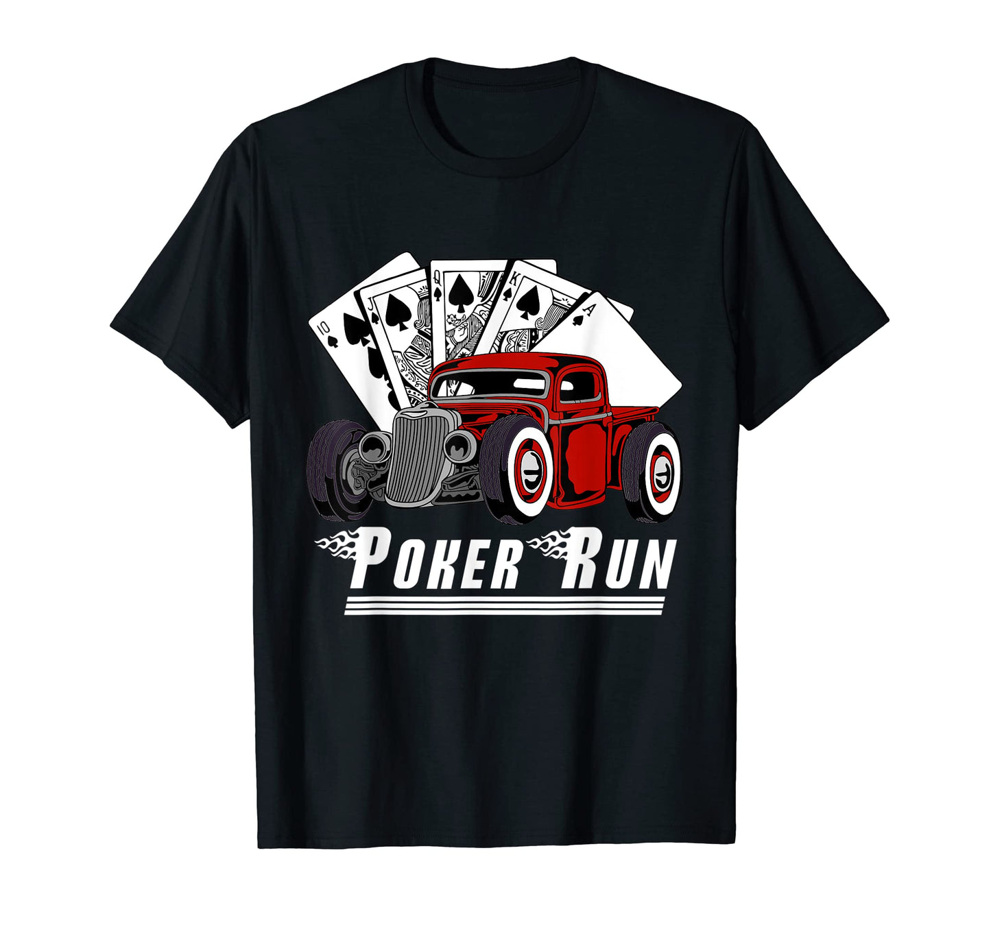 Rat Rod Poker Run Car Show Hot Rod T-Shirt - Unique Graphic Men Women - T-Shirt, Sweatshirt, Hoodie