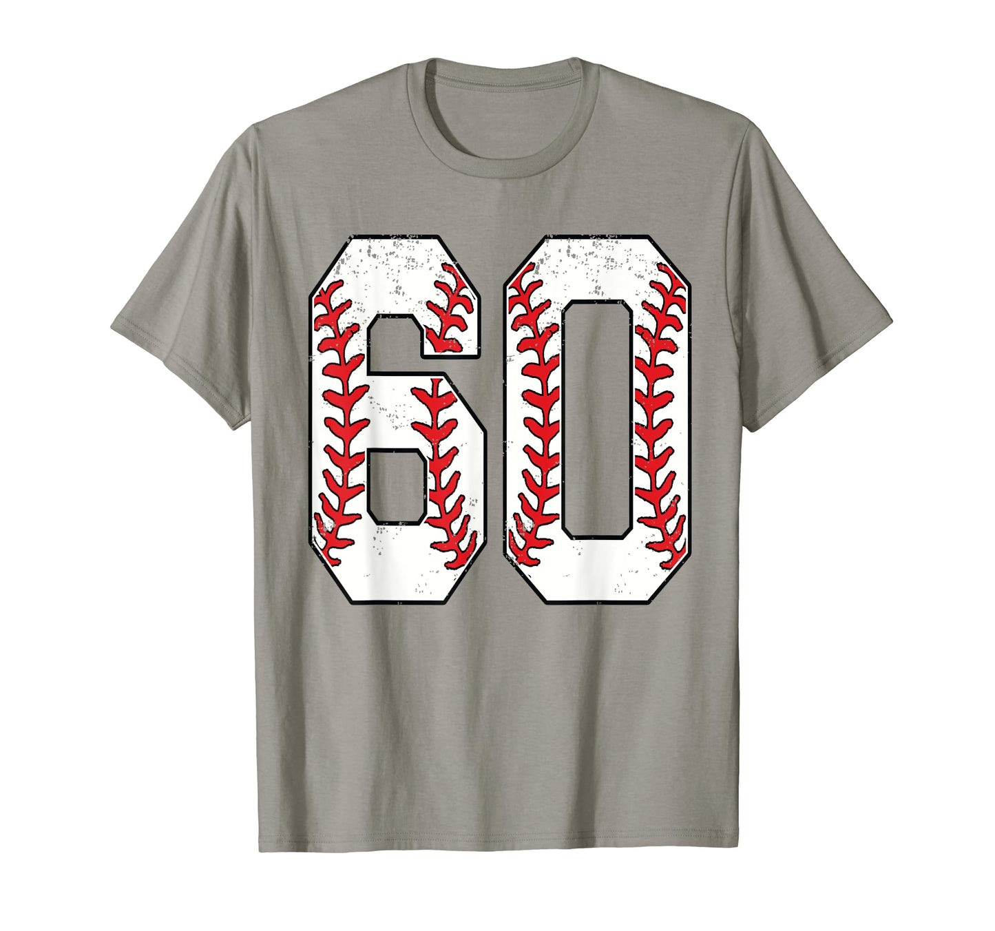 Number 60 Baseball 60 Jersey Number T-Shirt - Minimalist Print Unisex - T-Shirt, Sweatshirt, Hoodie