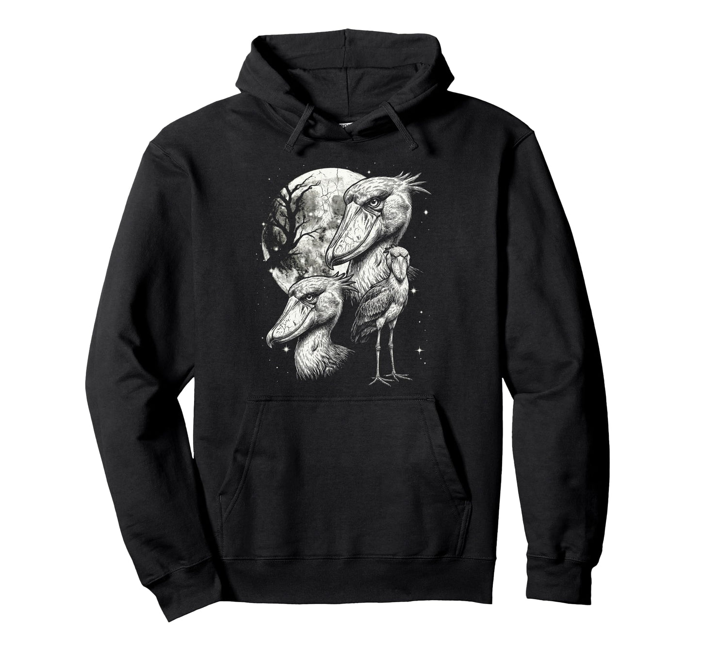 Shoebill Stork 90S Aesthetic Y2K Meme Hoodie - Custom Art Print Men Women - T-Shirt, Sweatshirt, Hoodie