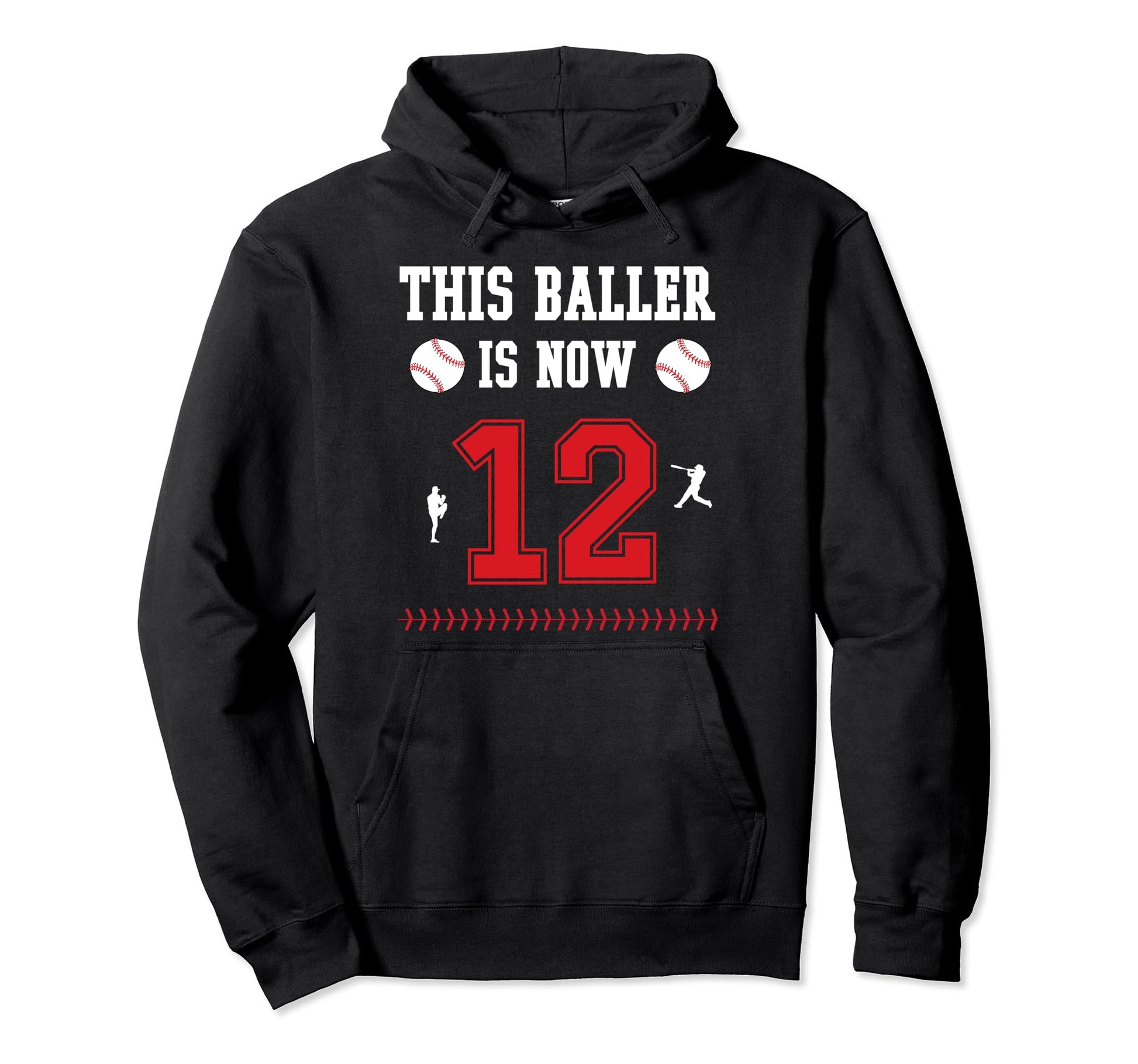 This Baller Is Now 12 Year Old 12Th Hoodie - Minimalist Print Unisex - T-Shirt, Sweatshirt, Hoodie
