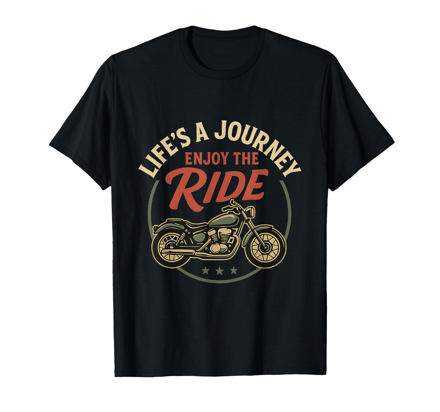Lifes Journey Enjoy Ride Motorcycle T-Shirt - Novelty Apparel Men Women - T-Shirt, Sweatshirt, Hoodie