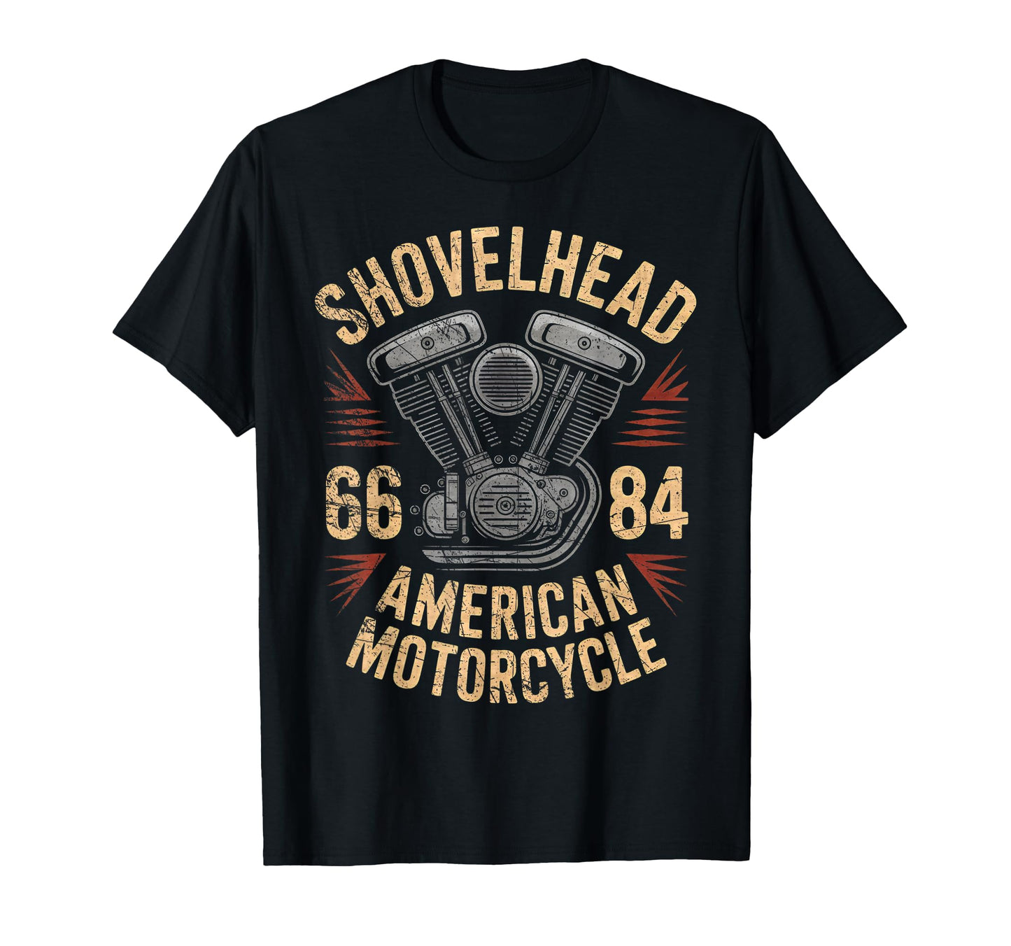 Hd Motorcycle Vtwin Shovelhead Engine T-Shirt - Fun Novelty Design Unisex - T-Shirt, Sweatshirt, Hoodie