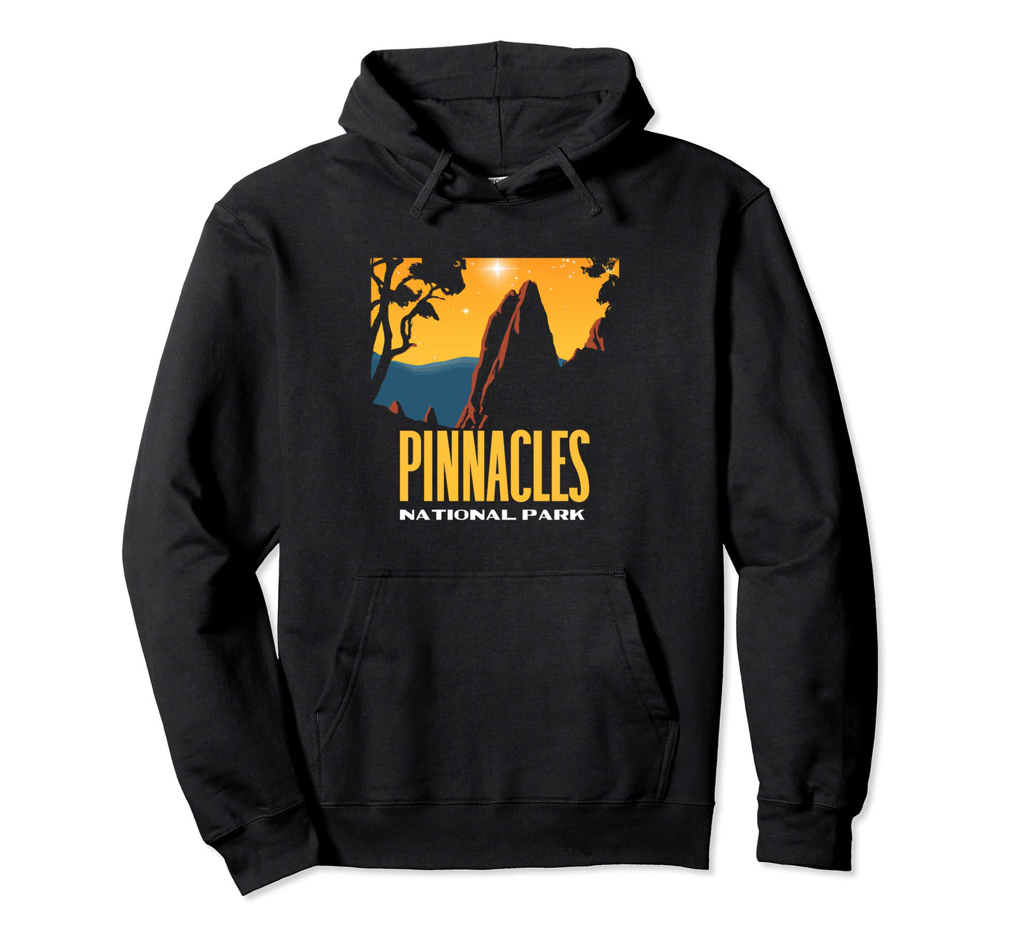 Pinnacles National Park 80S Stars Hoodie - Streetwear Style Men Women - T-Shirt, Sweatshirt, Hoodie