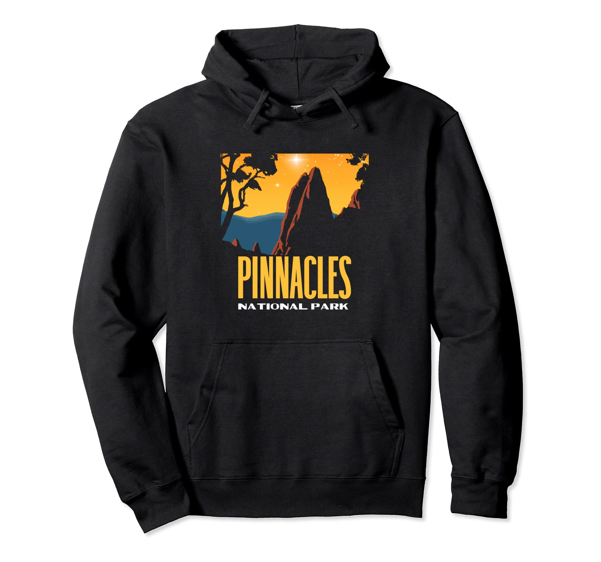 Pinnacles National Park 80S Stars Hoodie - Streetwear Style Men Women - T-Shirt, Sweatshirt, Hoodie