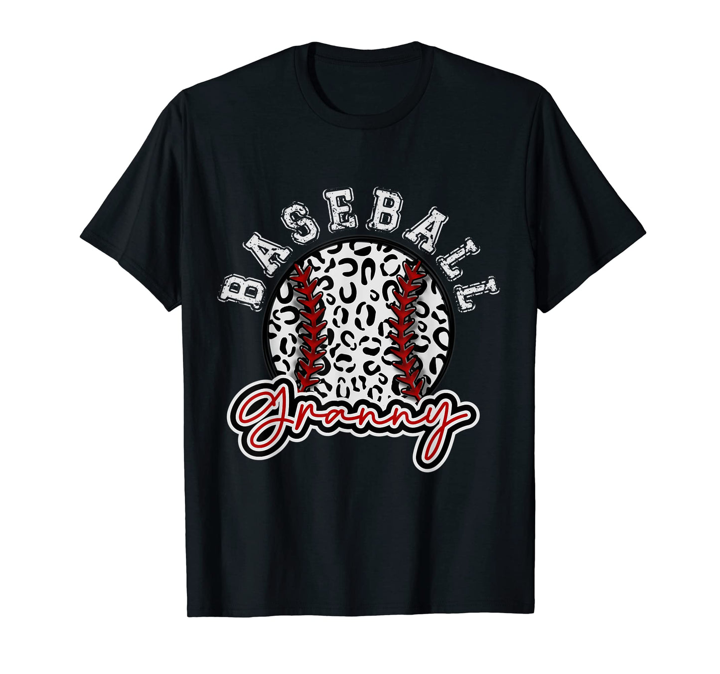 Leopard Cheetah Baseball Granny T-Shirt - Custom Art Print Men Women - T-Shirt, Sweatshirt, Hoodie