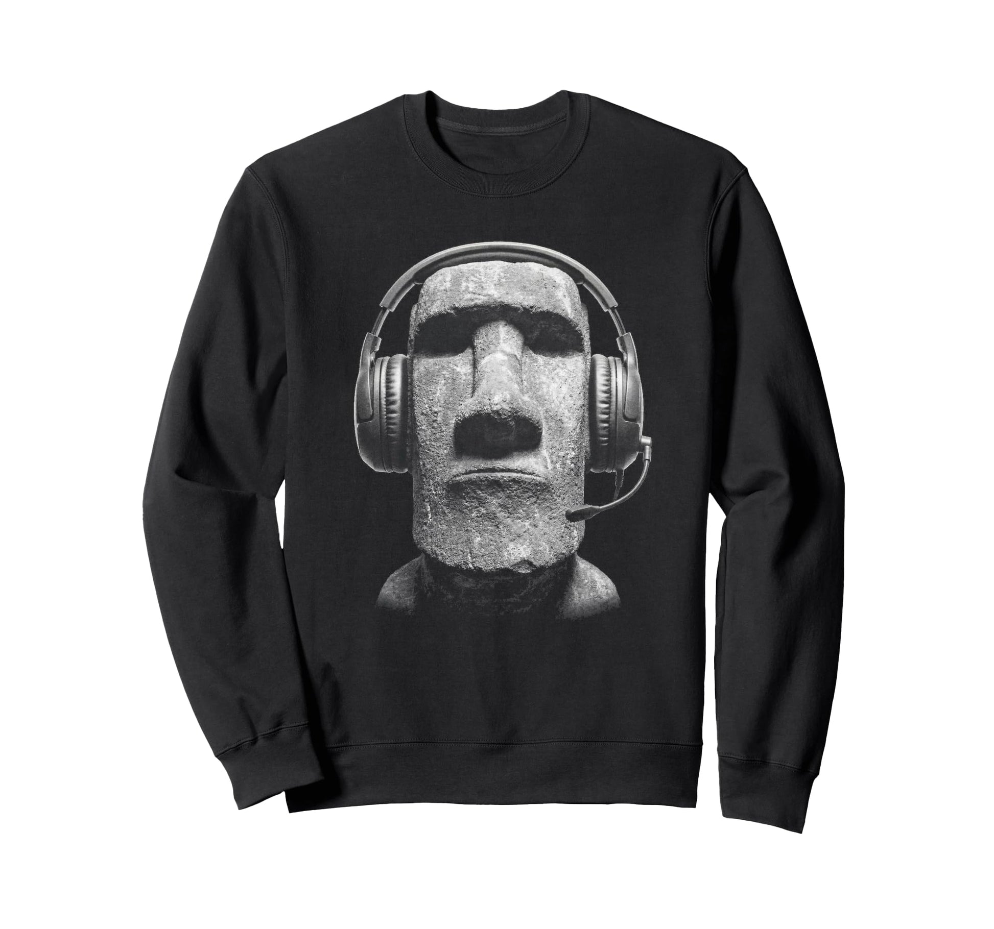 Funny Gamer Y2K Easter Island Sweatshirt - Minimalist Print for Adults - T-Shirt, Sweatshirt, Hoodie