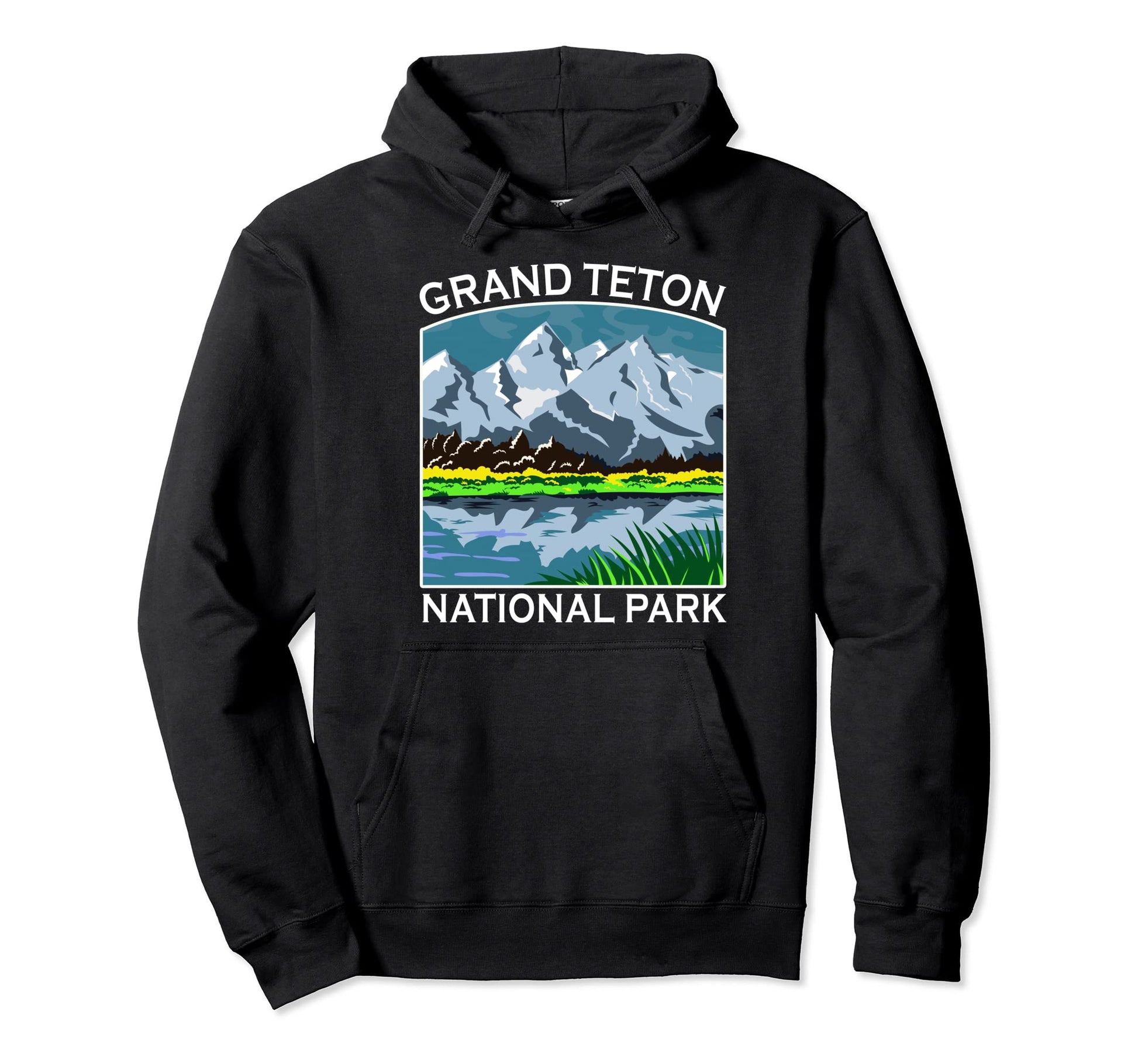 Grand Teton National Park Wy Hiking Hoodie - Novelty Apparel Men Women - T-Shirt, Sweatshirt, Hoodie