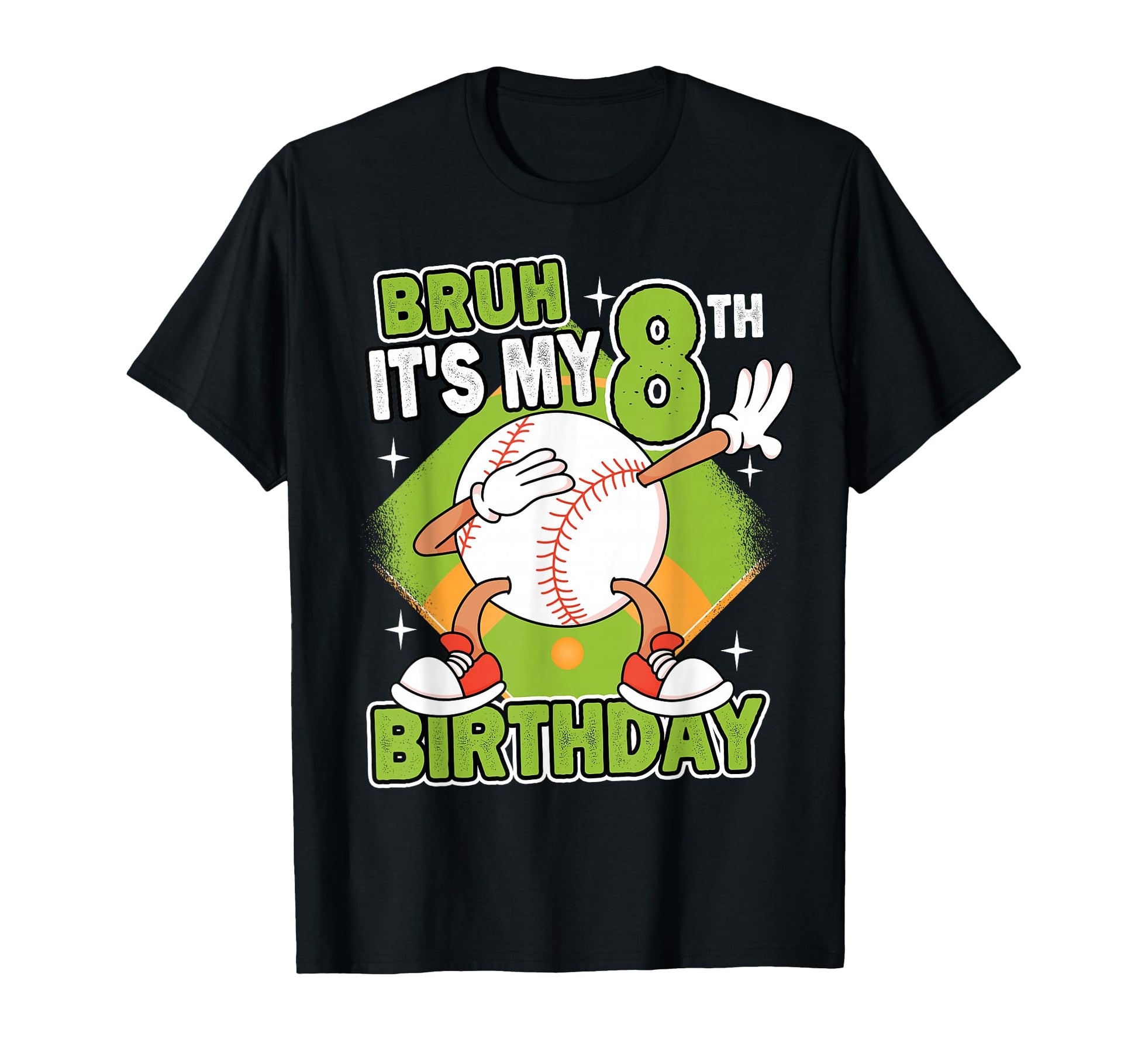 Bruh Its My 8Th Birthday Baseball T-Shirt - Aesthetic Graphic Men Women - T-Shirt, Sweatshirt, Hoodie