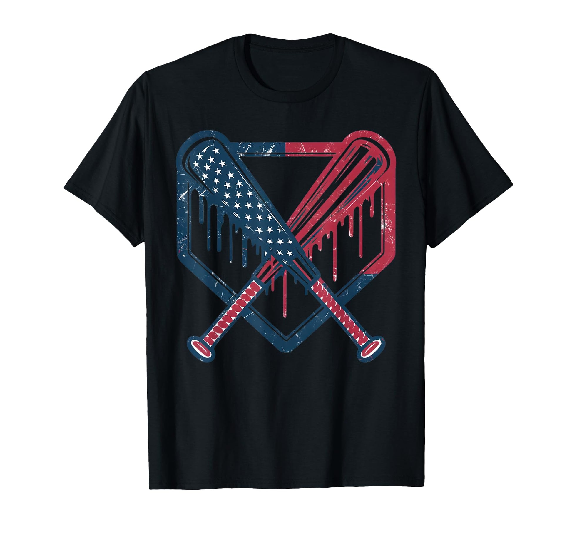 Baseball Home Plate Drip Baseball Ice T-Shirt - Novelty Apparel for Adults - T-Shirt, Sweatshirt, Hoodie