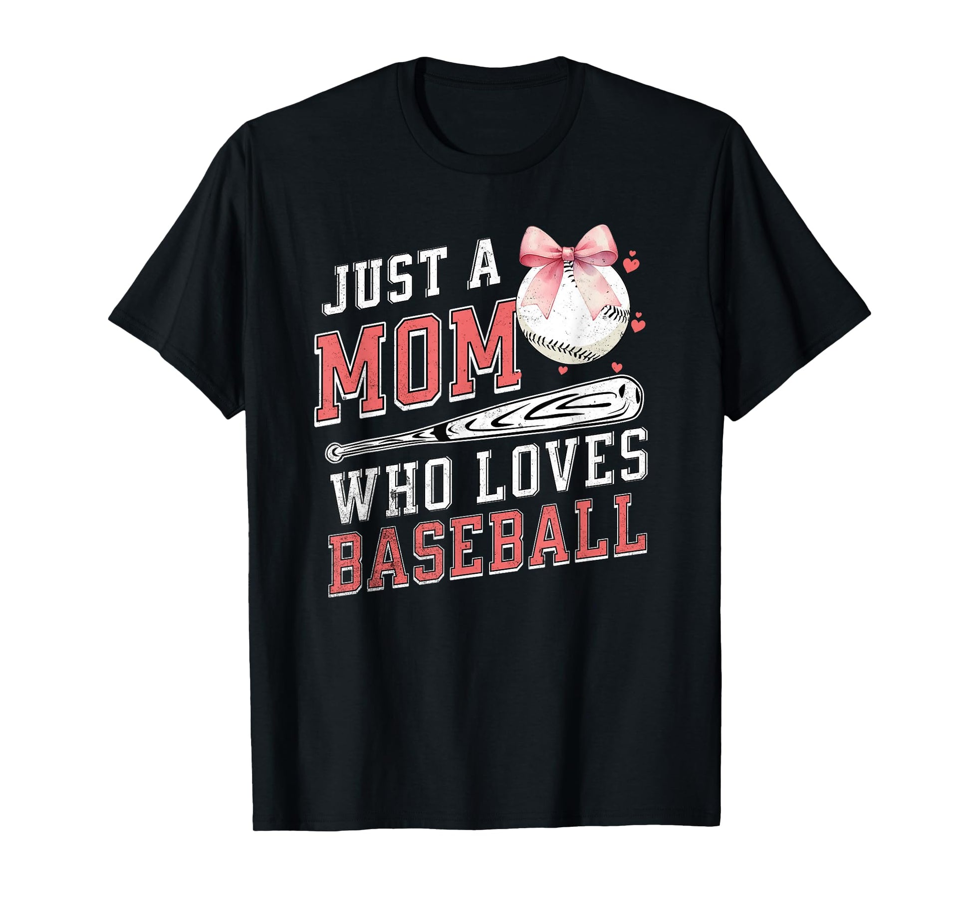 Baseball Mom Coquette Bow Sport Season T-Shirt - Graphic Print for Adults - T-Shirt, Sweatshirt, Hoodie