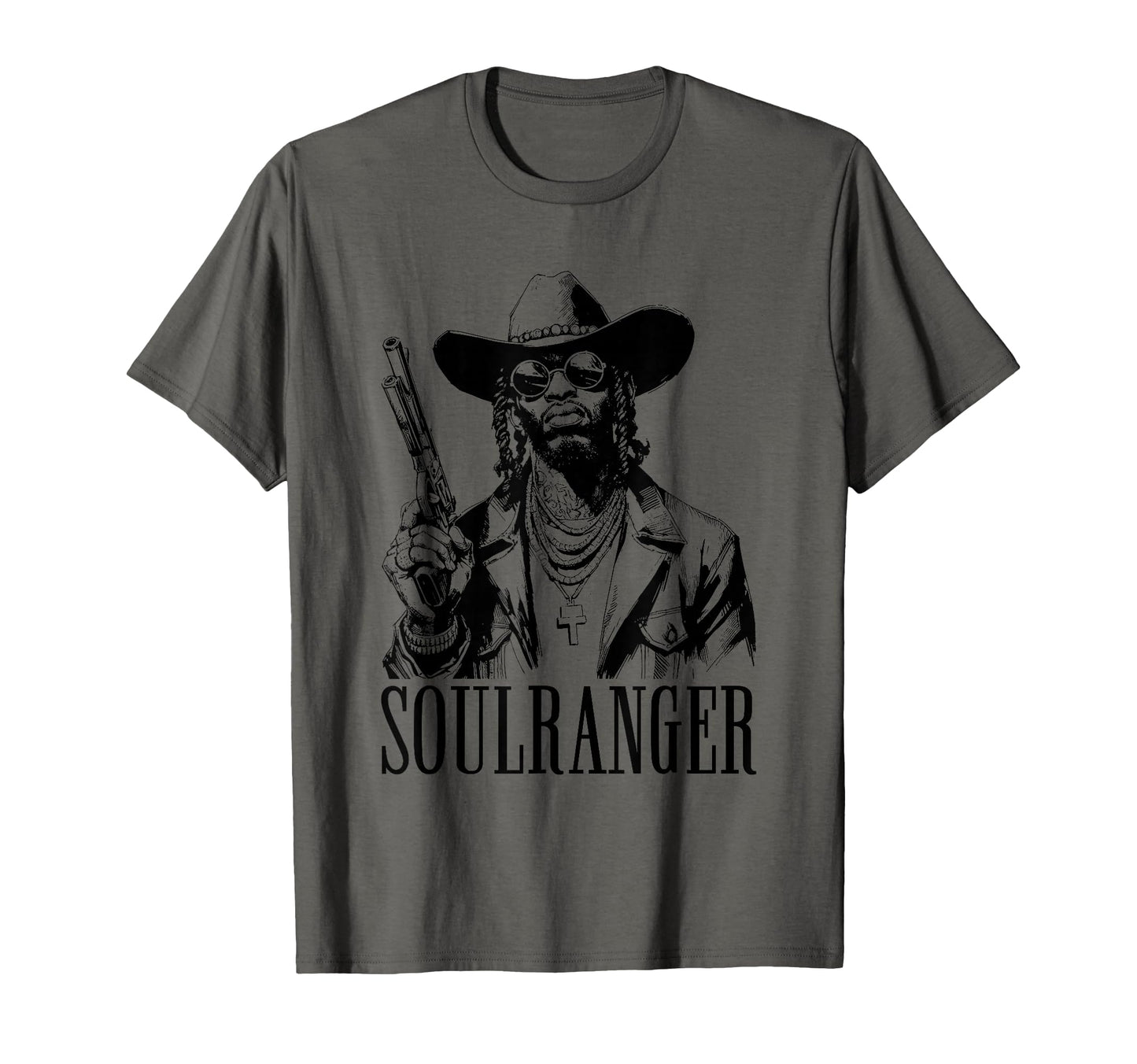 Cowboy Rapper Funny Hip Hop Cowboy Lover T-Shirt - Graphic Print Unisex - T-Shirt, Sweatshirt, Hoodie