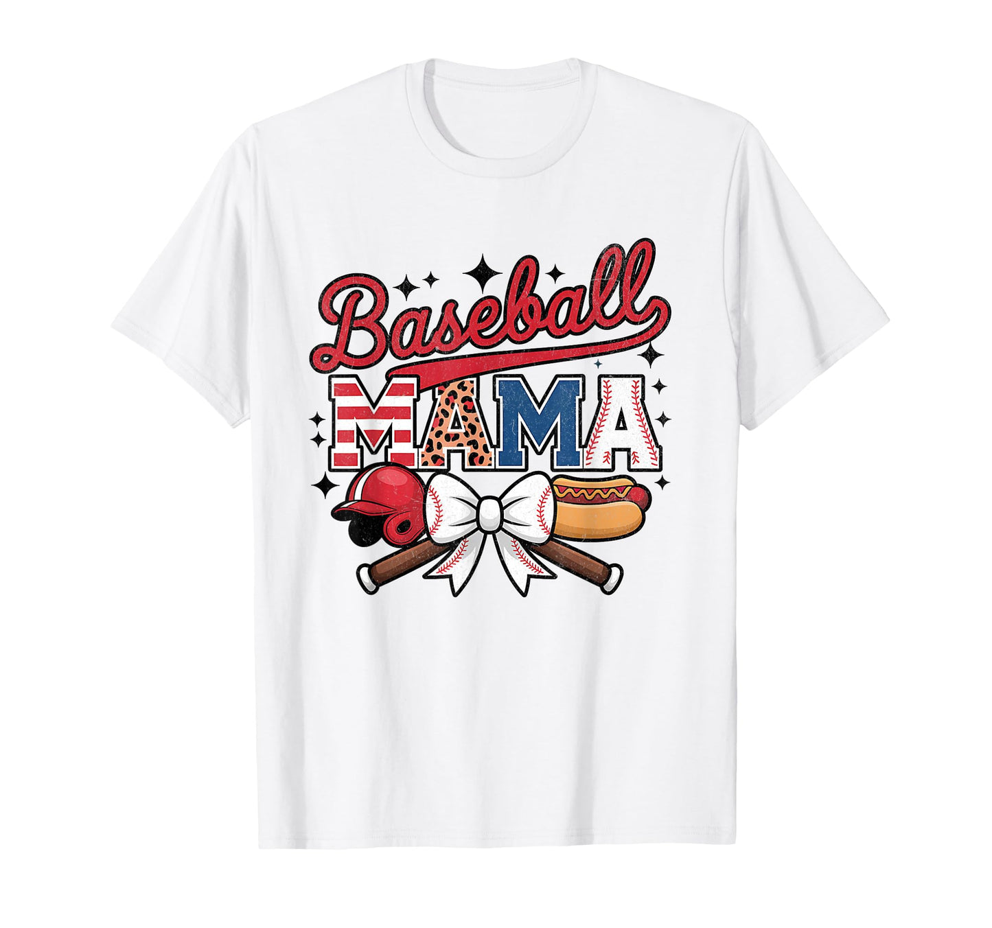 Baseball Coquette Bow Baseball Cheer T-Shirt - Graphic Print for Adults - T-Shirt, Sweatshirt, Hoodie