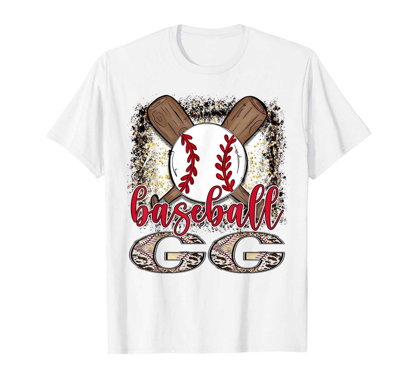 Baseball Gg Leopard Proud Ball Gg T-Shirt - Minimalist Print for Adults - T-Shirt, Sweatshirt, Hoodie