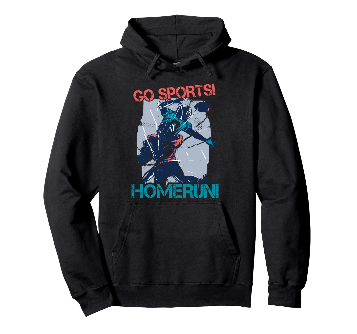 Homerun Football Player Hoodie - Custom Art Print Men Women - T-Shirt, Sweatshirt, Hoodie