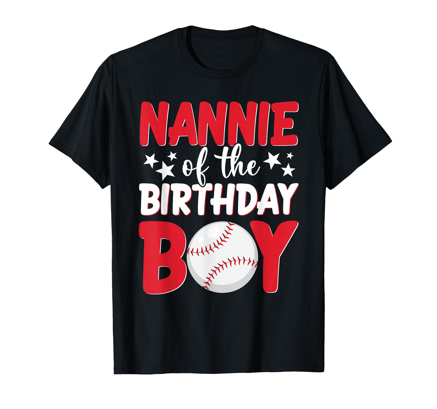 Baseball Nannie Birthday Family T-Shirt - Minimalist Print Men Women - T-Shirt, Sweatshirt, Hoodie