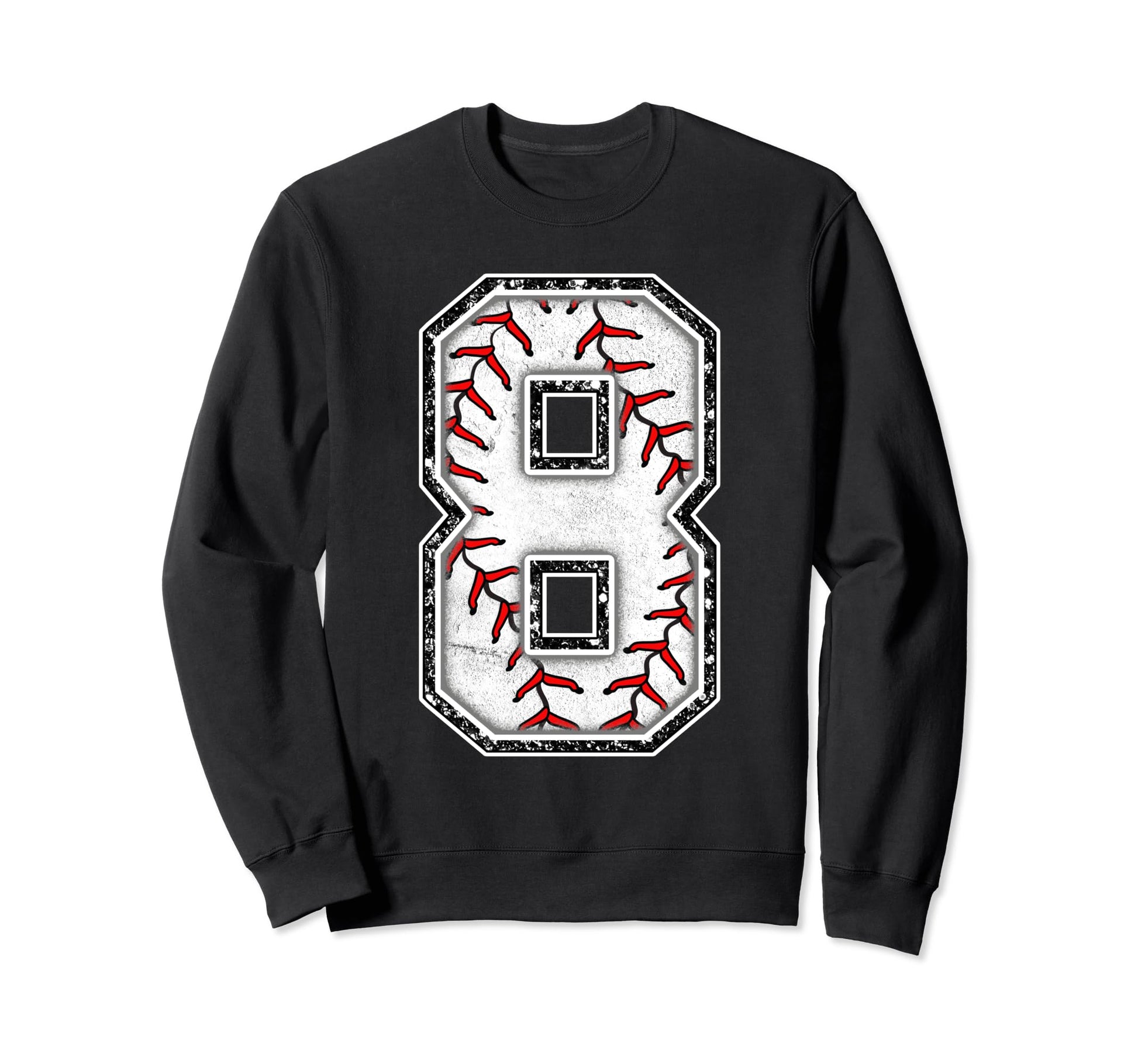 8 Years Old Birthday Baseball Sweatshirt - Aesthetic Graphic Men Women - T-Shirt, Sweatshirt, Hoodie