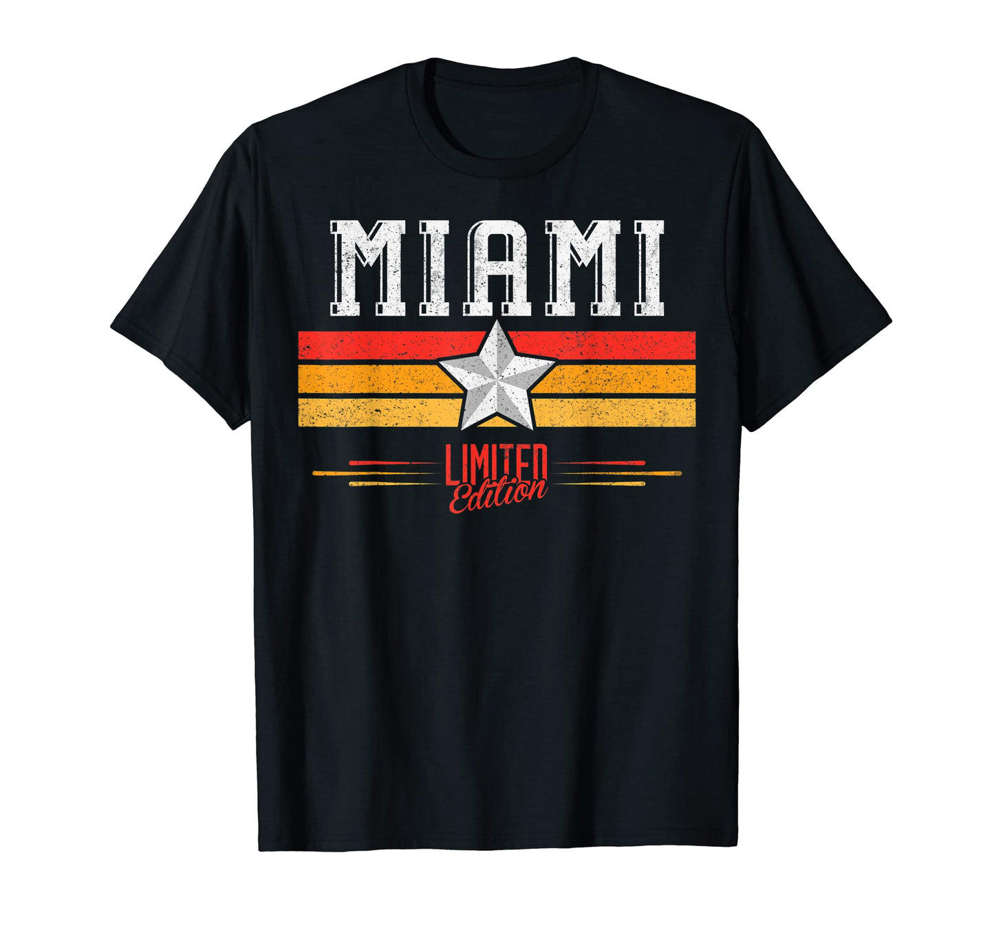 Miami Florida Stripes Miami Gifts Miami T-Shirt - Unique Graphic Unisex - T-Shirt, Sweatshirt, Hoodie
