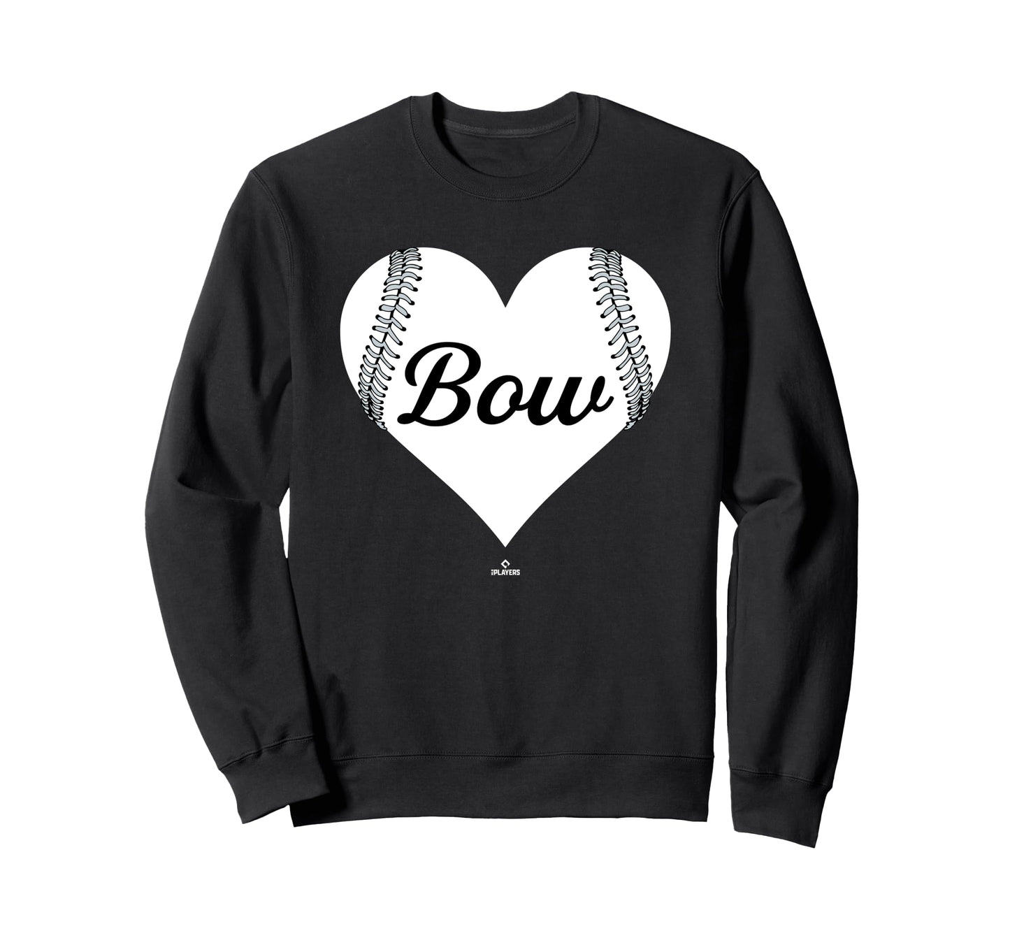 Baseball Heart Kristofer Bow Sweatshirt - Fun Novelty Design Unisex - T-Shirt, Sweatshirt, Hoodie