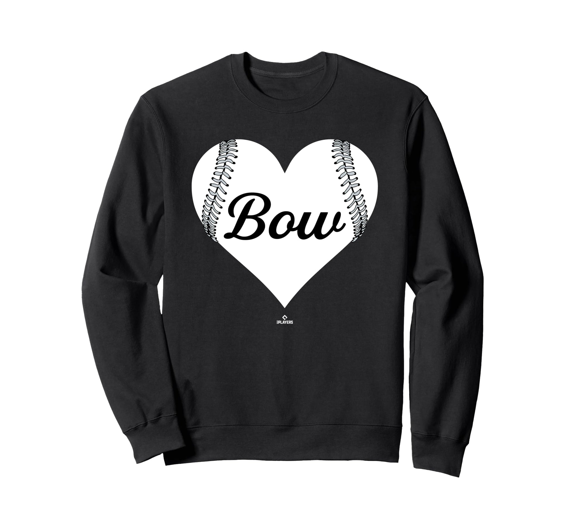 Baseball Heart Kristofer Bow Sweatshirt - Fun Novelty Design Unisex - T-Shirt, Sweatshirt, Hoodie