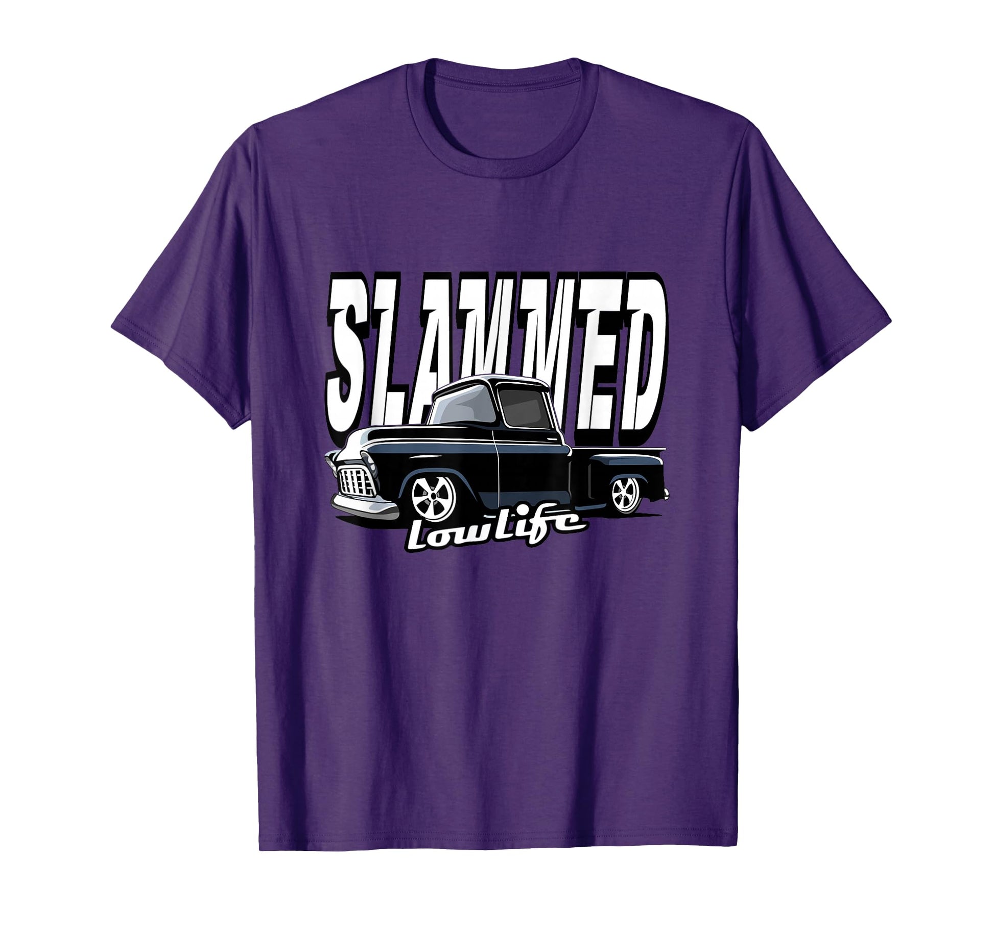 Slammed Custom Car Lowlife Lowered Car T-Shirt - Unique Graphic Unisex - T-Shirt, Sweatshirt, Hoodie