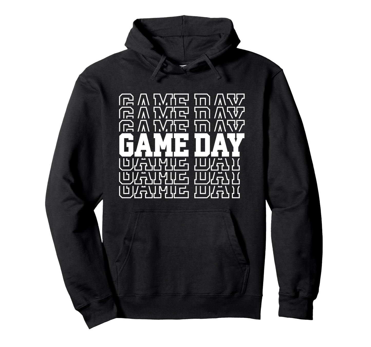 Game Day Typography Art Sports Hoodie - Casual Everyday Wear Men Women - T-Shirt, Sweatshirt, Hoodie