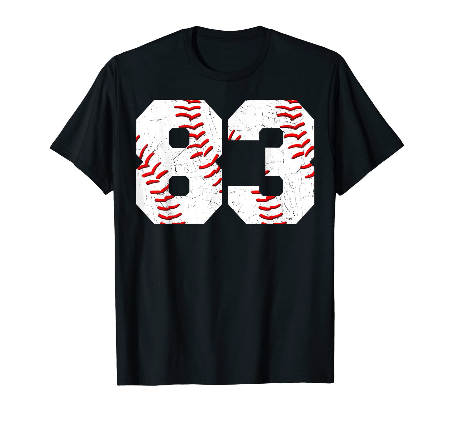 83 Birthday Baseball Theme Bday T-Shirt - Minimalist Print for Adults - T-Shirt, Sweatshirt, Hoodie
