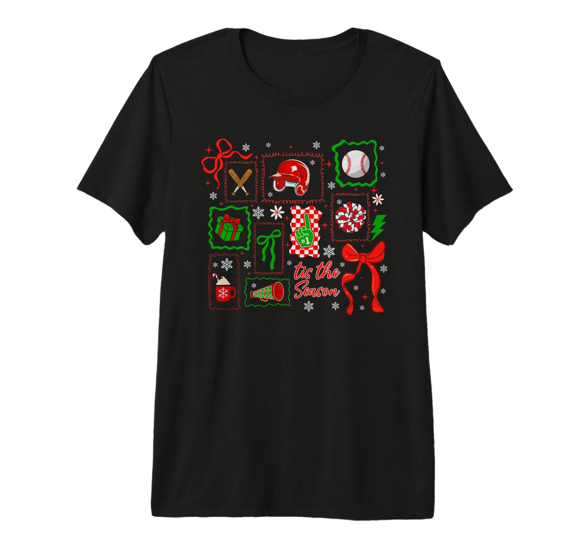 Coquette Bow American Baseball Tis T-Shirt - Novelty Apparel Men Women - T-Shirt, Sweatshirt, Hoodie
