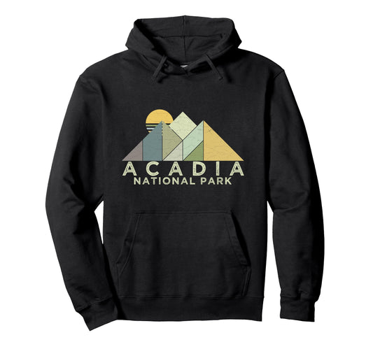 Acadia National Park Distressed Hoodie - Casual Everyday Wear for Adults - T-Shirt, Sweatshirt, Hoodie