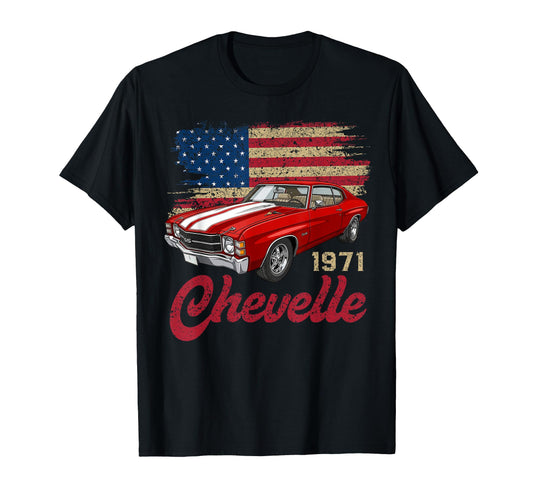 1971 Chevelle 71 American Muscle Car T-Shirt - Aesthetic Graphic Men Women - T-Shirt, Sweatshirt, Hoodie