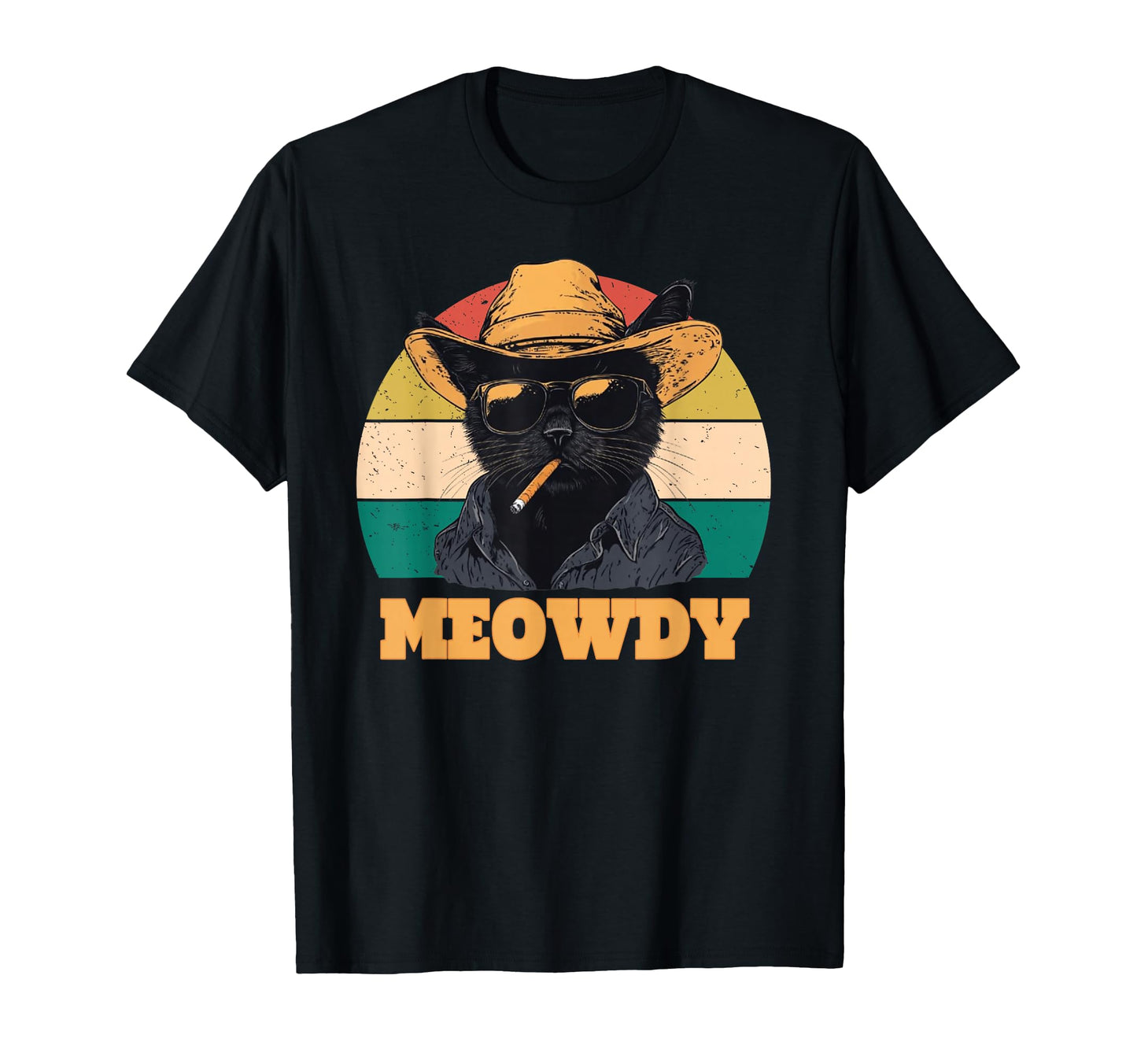 Meowdy Partner Cowboy Cat T-Shirt - Trendy Graphic for Adults - T-Shirt, Sweatshirt, Hoodie