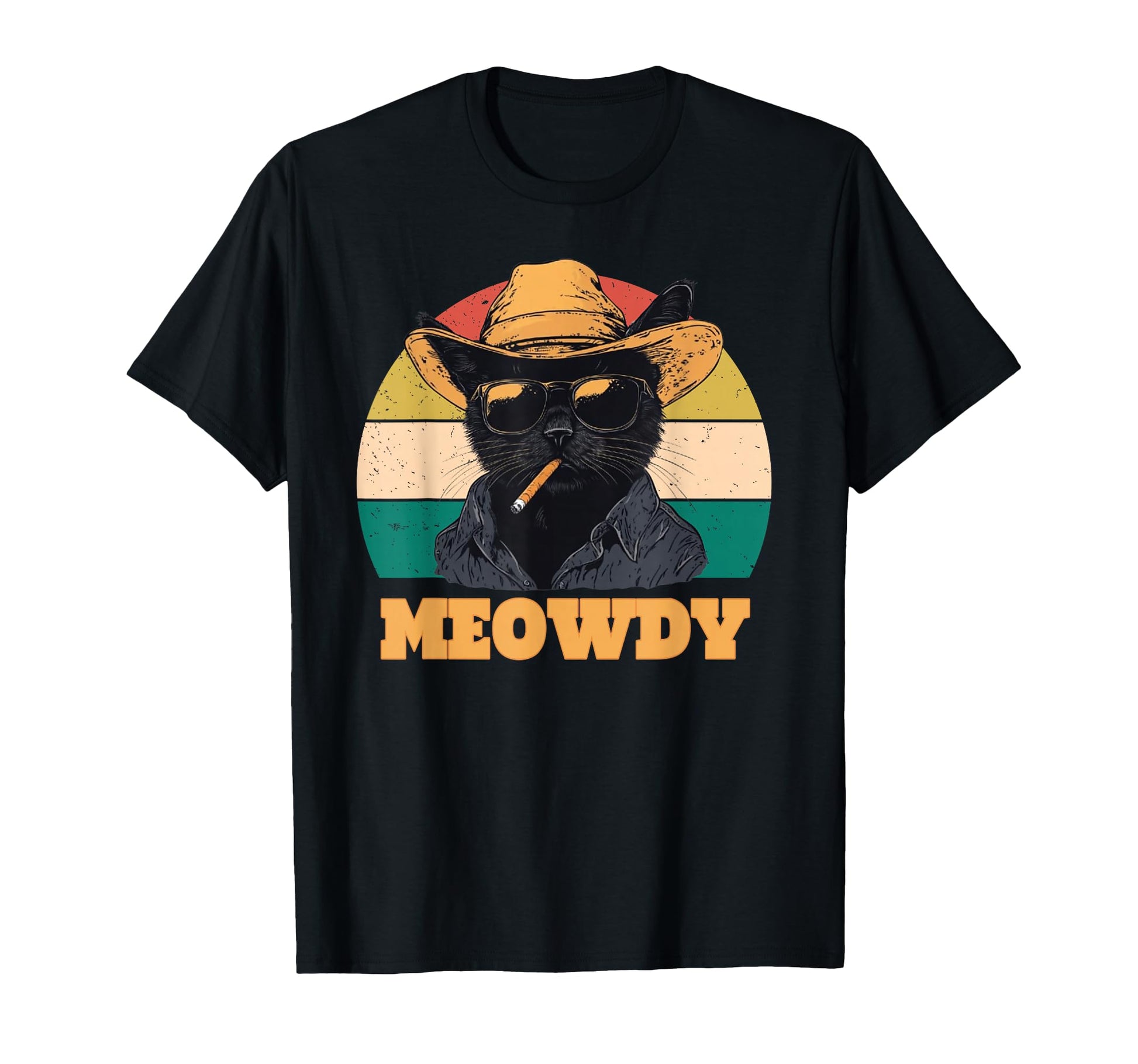 Meowdy Partner Cowboy Cat T-Shirt - Trendy Graphic for Adults - T-Shirt, Sweatshirt, Hoodie