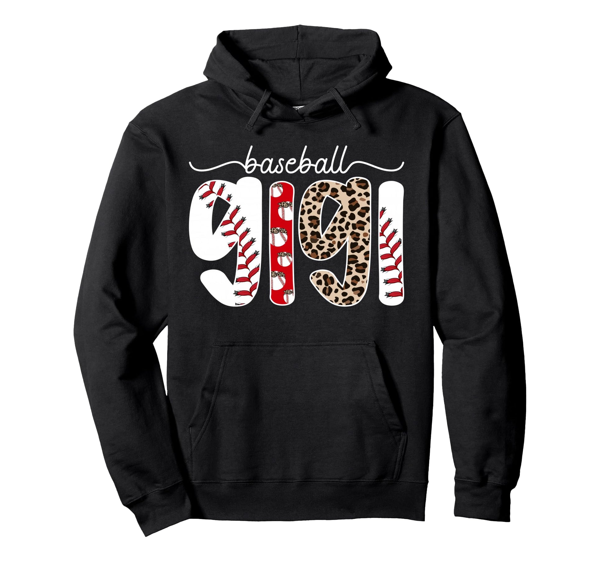 Baseball Gigi Leopard Gigi Baseball Hoodie - Custom Art Print Unisex - T-Shirt, Sweatshirt, Hoodie