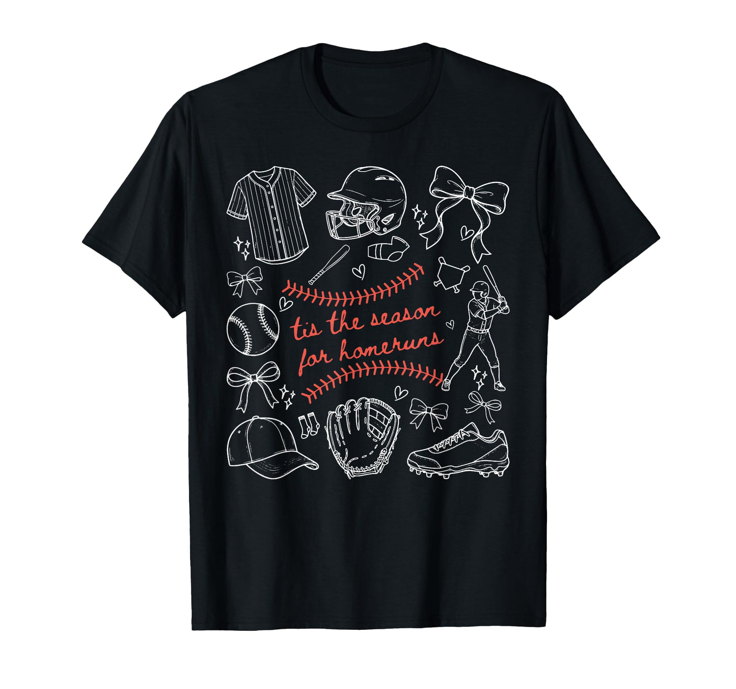 Tis Season Home Runs Baseball Season Game T-Shirt - Trendy Graphic Unisex - T-Shirt, Sweatshirt, Hoodie