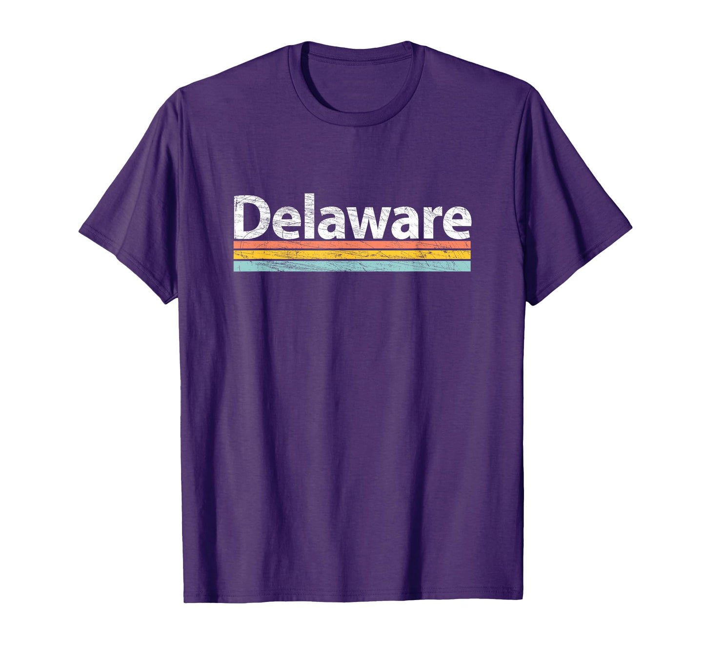 Delaware Worn Stripes T-Shirt - Custom Art Print Unisex - T-Shirt, Sweatshirt, Hoodie