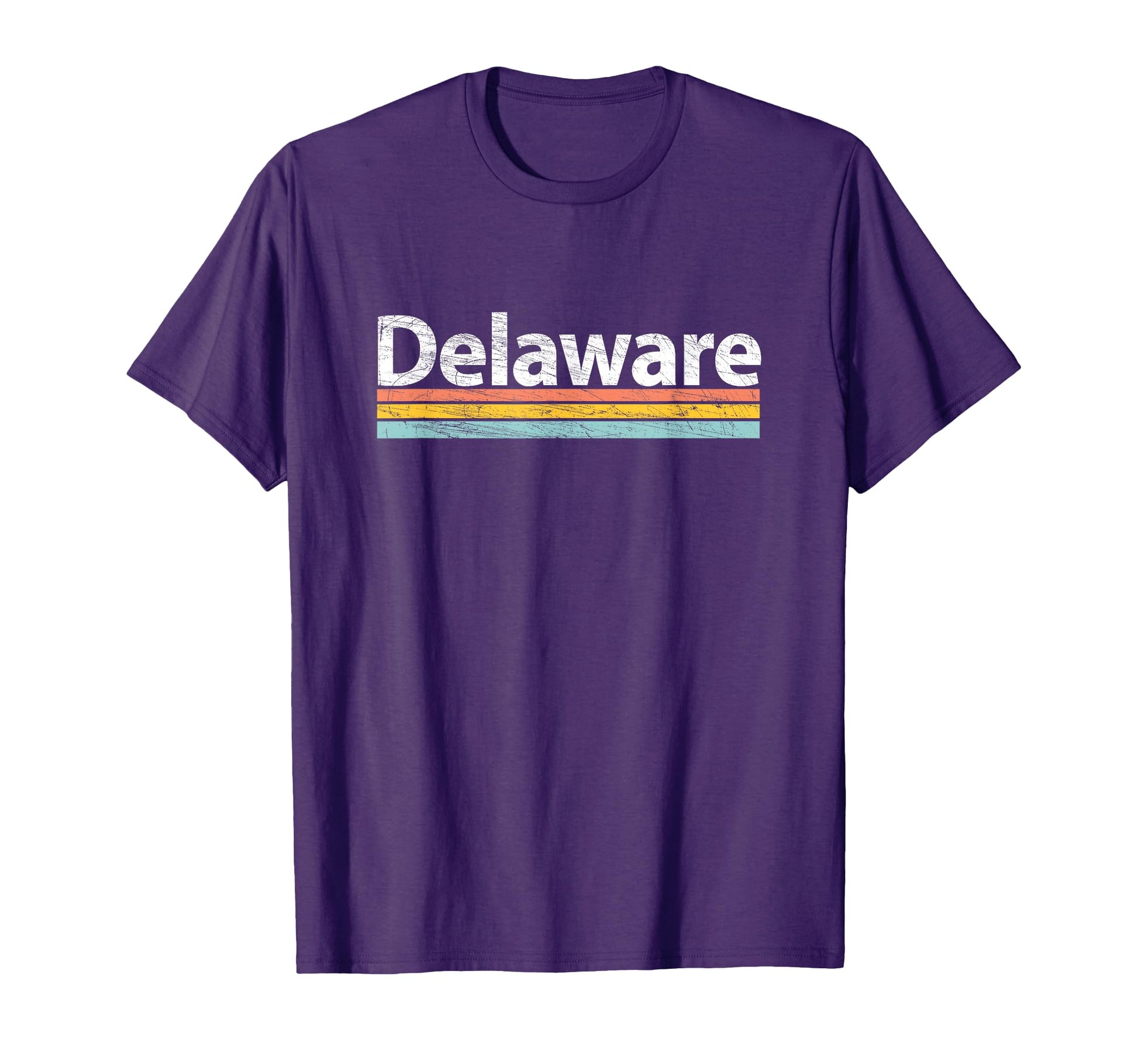Delaware Worn Stripes T-Shirt - Custom Art Print Unisex - T-Shirt, Sweatshirt, Hoodie