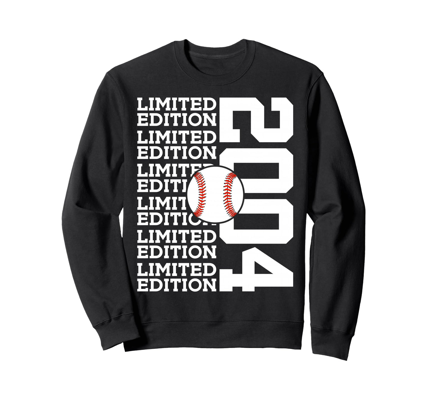 2004 Baseball 22Nd Birthday Sweatshirt - Novelty Apparel for Adults - T-Shirt, Sweatshirt, Hoodie