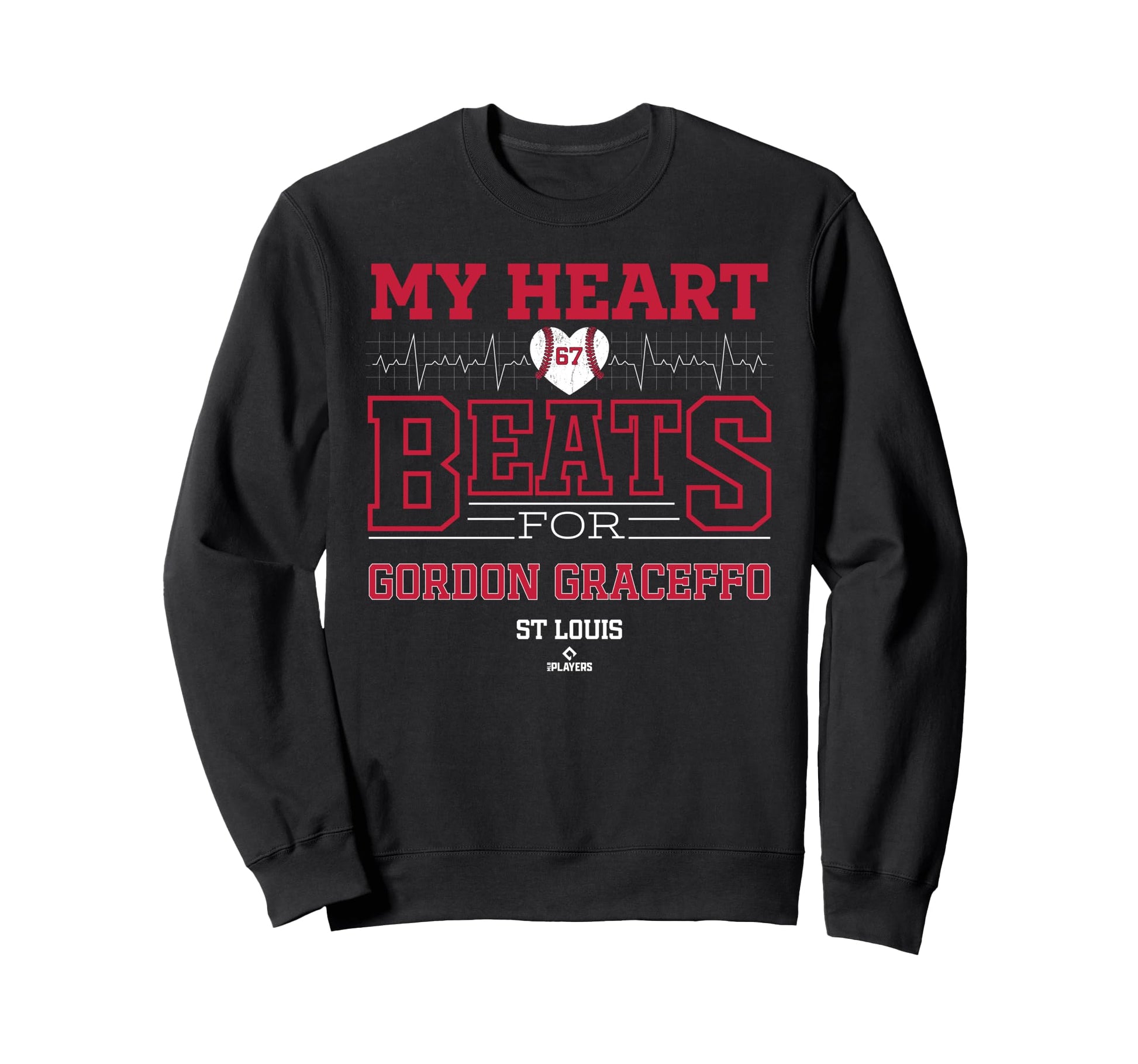 My Heart Beats Gordon Graceffo St Sweatshirt - Minimalist Print Men Women - T-Shirt, Sweatshirt, Hoodie