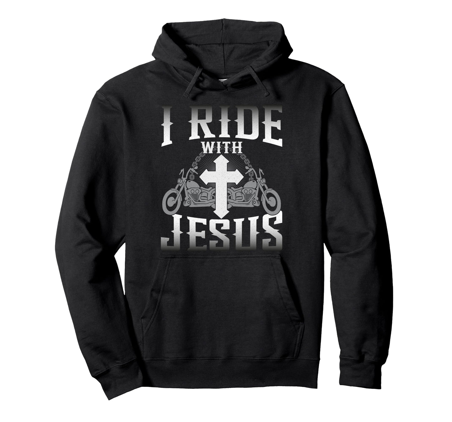 Christian Motorcycle Biker Faith I Ride Hoodie - Trendy Graphic Unisex - T-Shirt, Sweatshirt, Hoodie