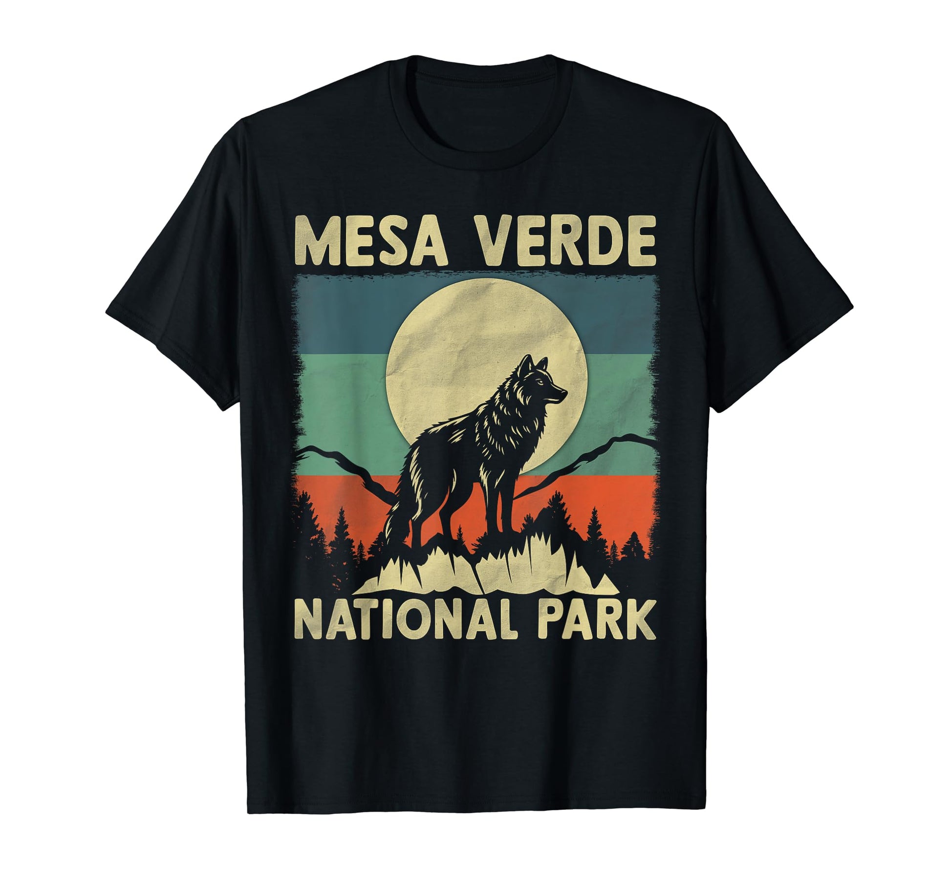 Wolf Mesa Verde National Park T-Shirt - Trendy Graphic Unisex - T-Shirt, Sweatshirt, Hoodie