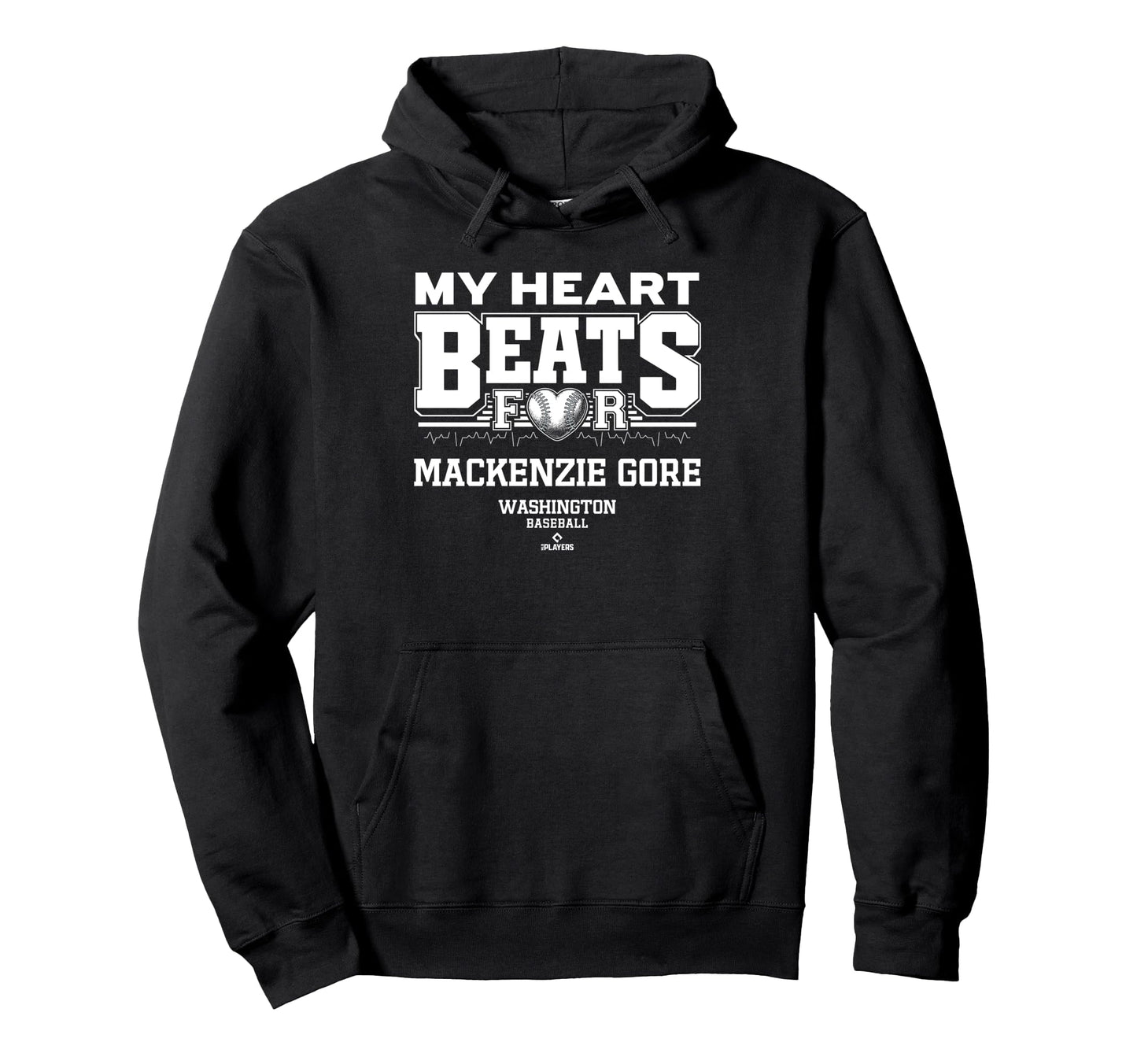 My Heart Beats Mackenzie Gore Washington Hoodie - Minimalist Print Unisex - T-Shirt, Sweatshirt, Hoodie