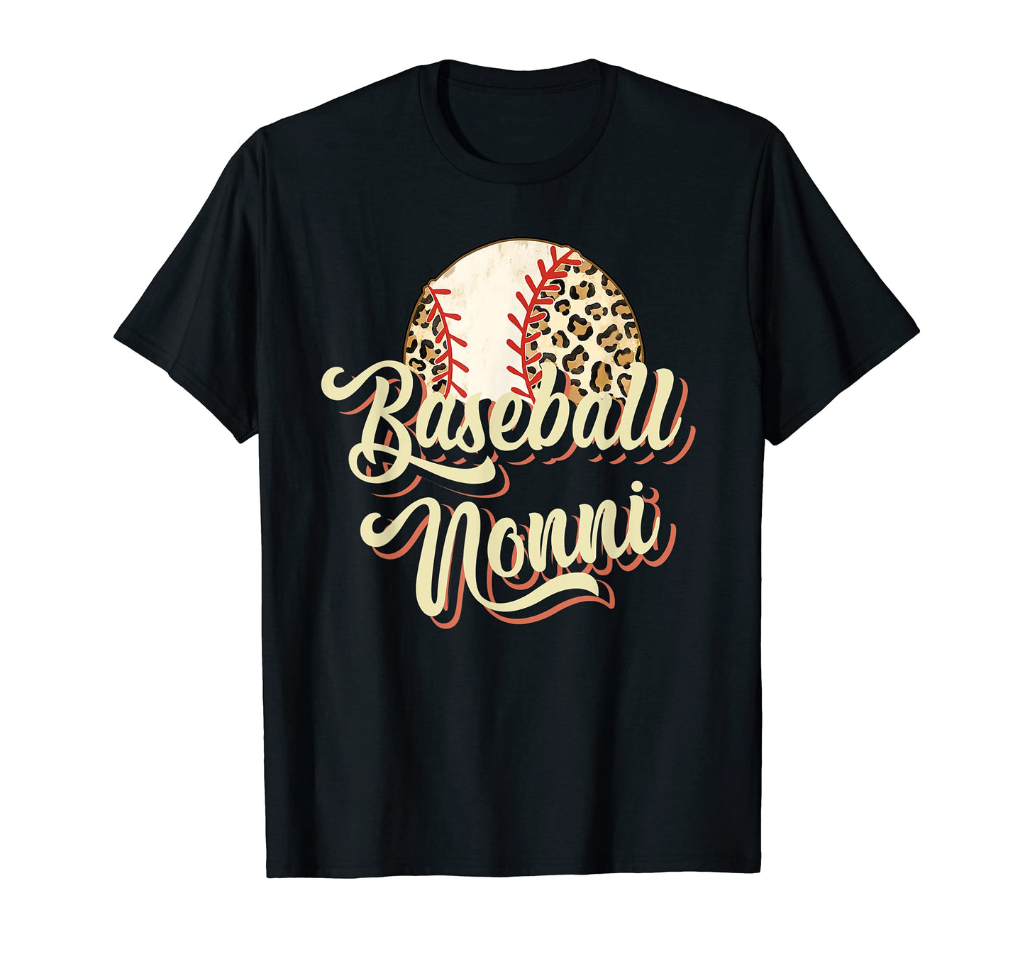 Baseball Nonni Leopard Funny Mothers Day T-Shirt - Streetwear Style Unisex - T-Shirt, Sweatshirt, Hoodie