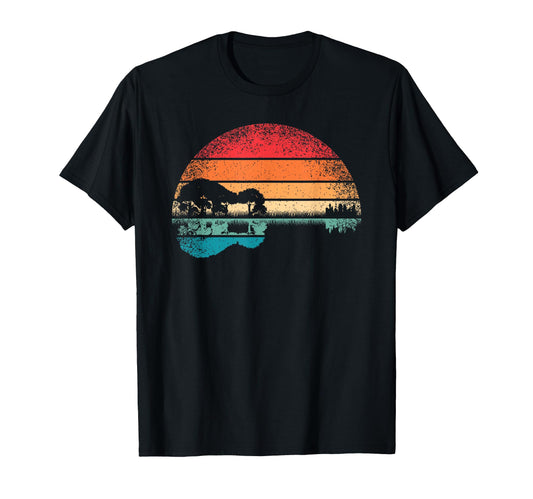Acoustic Guitar Lake Guitarist Music T-Shirt - Trendy Graphic for Adults - T-Shirt, Sweatshirt, Hoodie