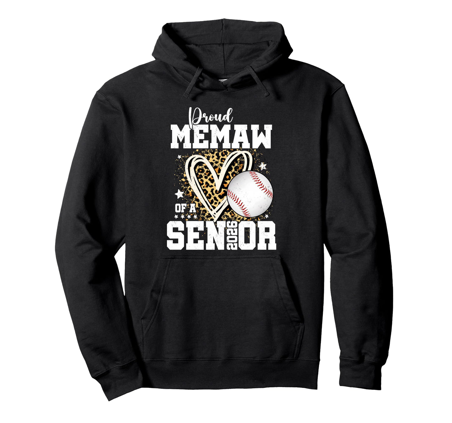 Proud Memaw 2026 Senior Baseball Hoodie - Graphic Print Men Women - T-Shirt, Sweatshirt, Hoodie