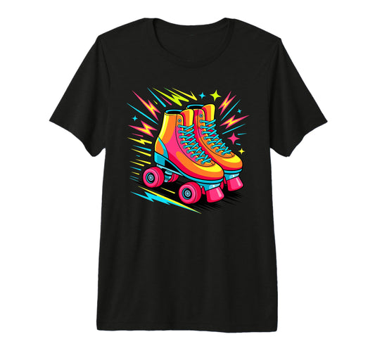 Arcade Rollerskate Rollerskater T-Shirt - Custom Art Print for Adults - T-Shirt, Sweatshirt, Hoodie