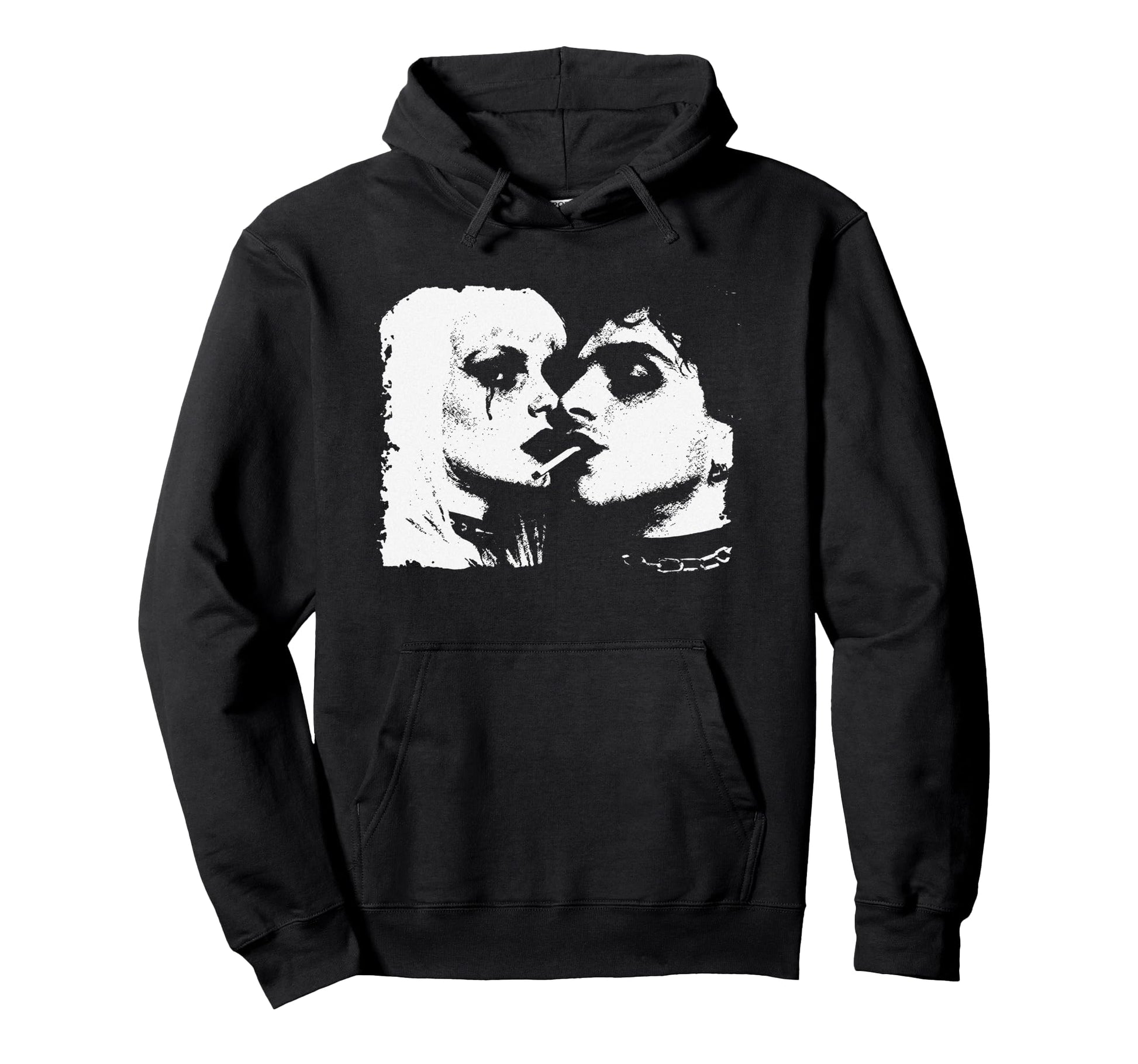 Goth Punk Rock Emo Y2K 90S Aesthetic Hoodie - Graphic Print Unisex - T-Shirt, Sweatshirt, Hoodie