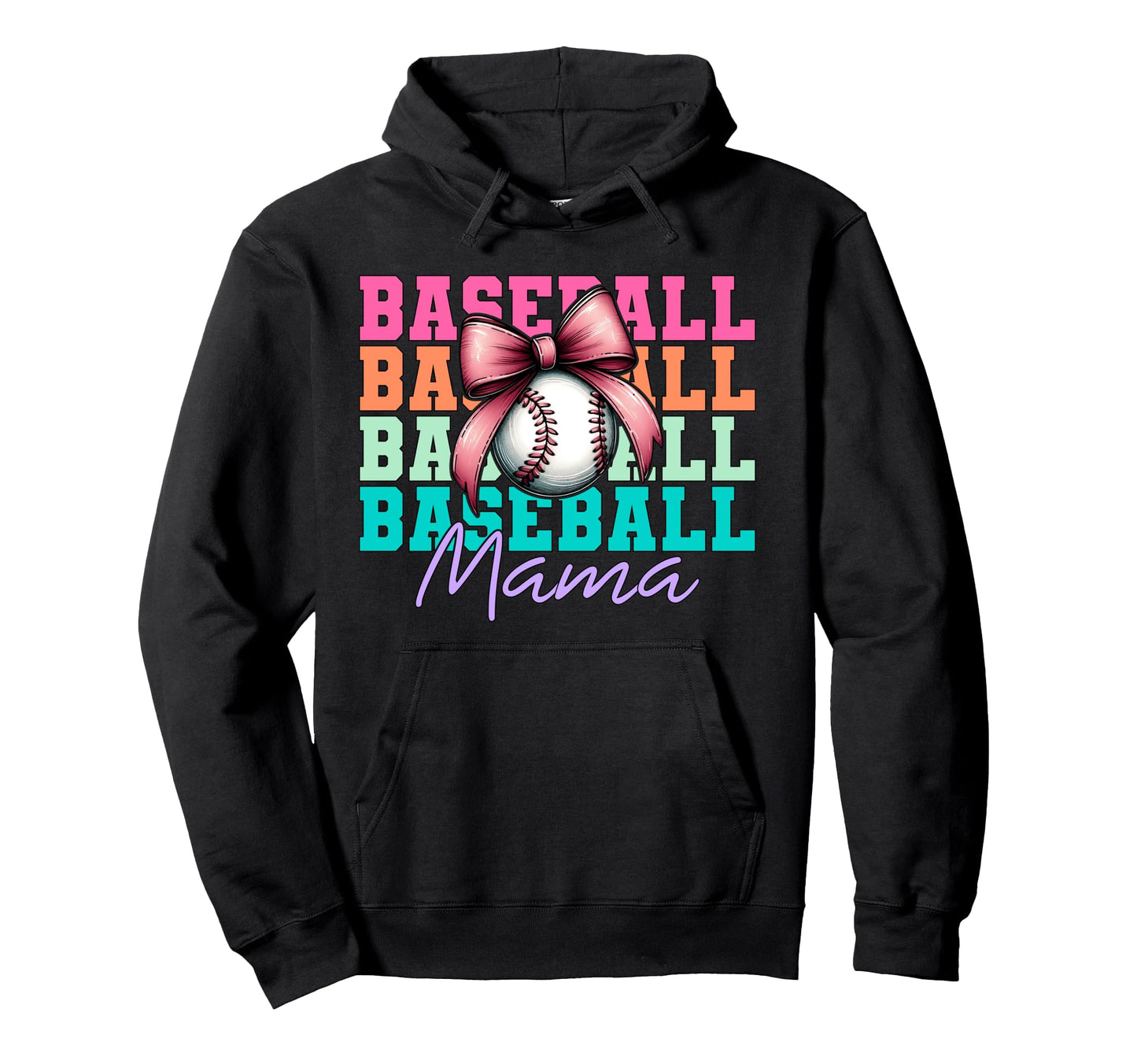 Baseball Mama Baseball Mom Mothers Day Mommy Hoodie - Graphic Print Unisex - T-Shirt, Sweatshirt, Hoodie
