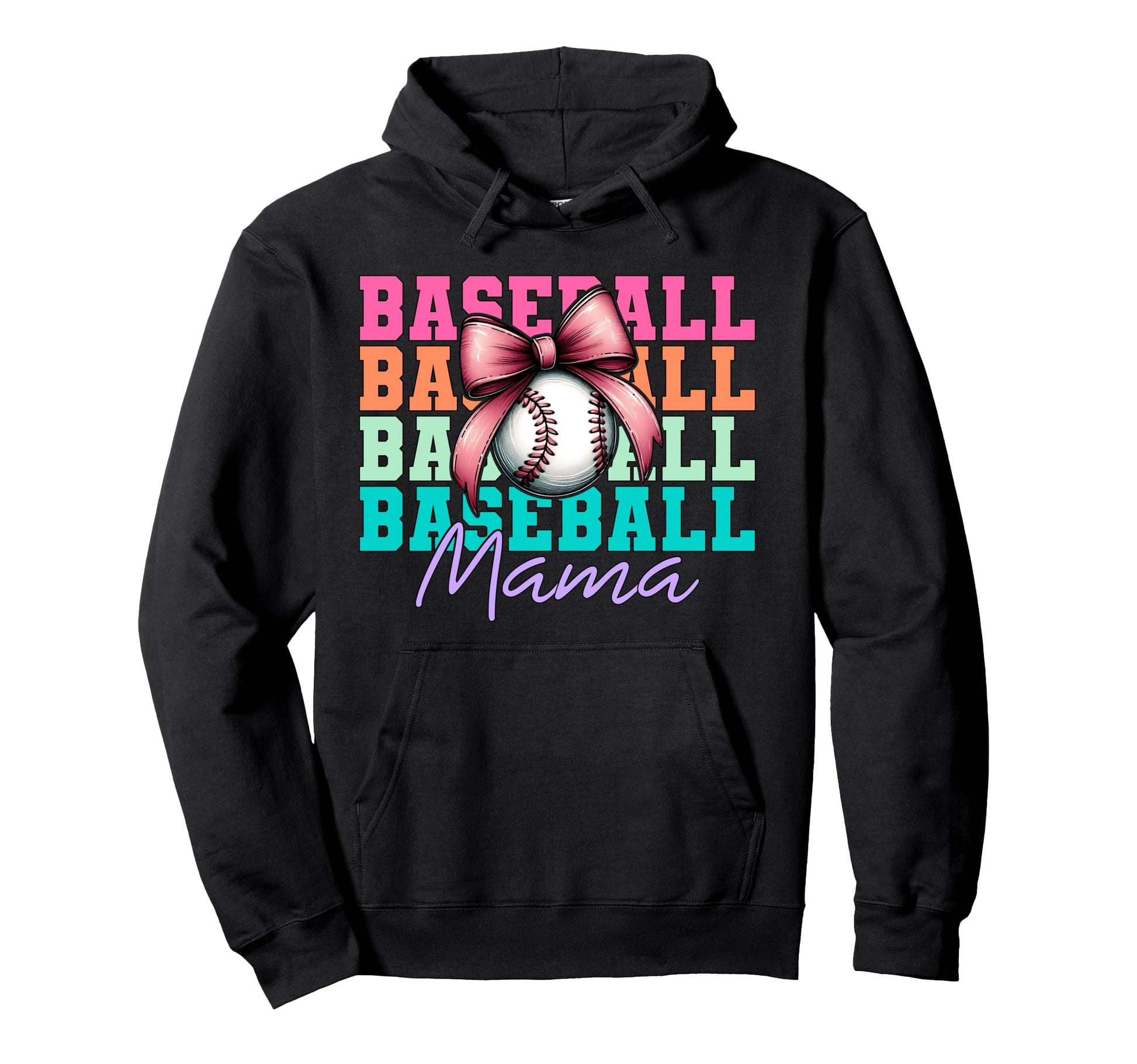 Baseball Mama Baseball Mom Mothers Day Mommy Hoodie - Graphic Print Unisex - T-Shirt, Sweatshirt, Hoodie